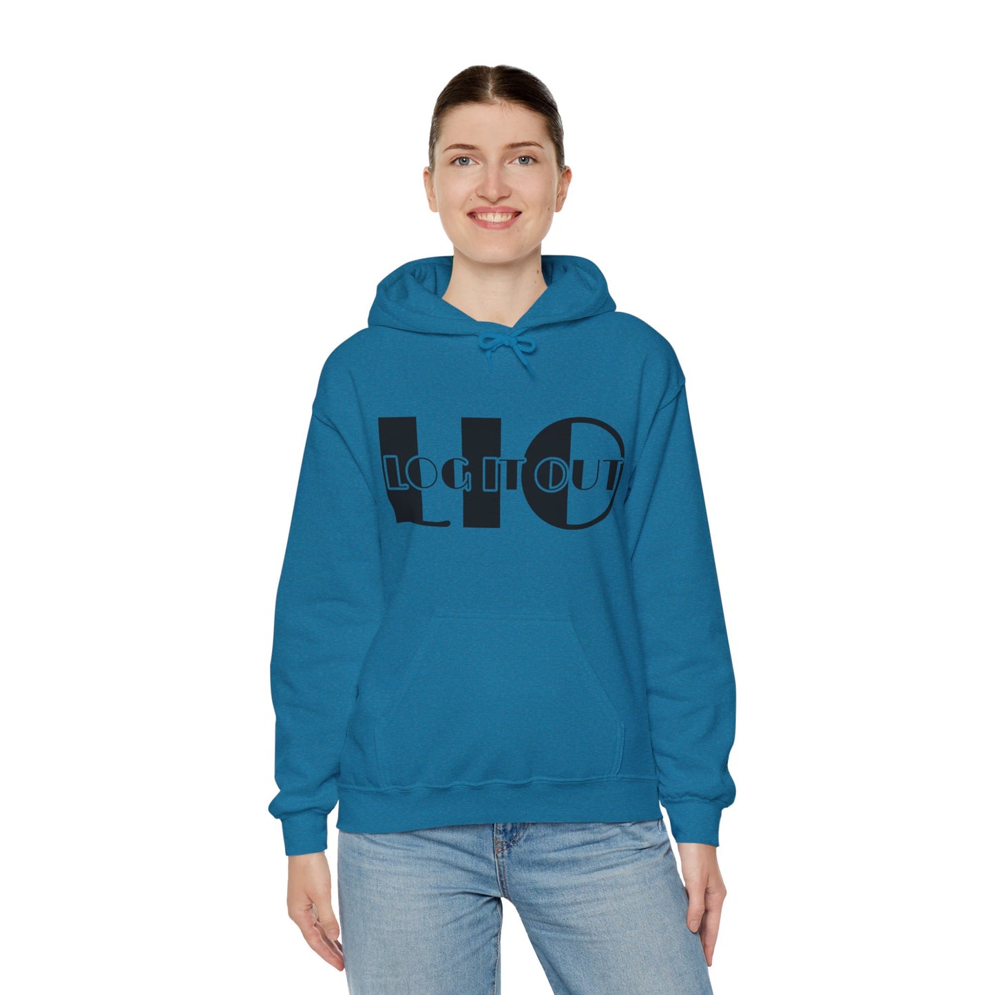 Log it out Unisex Heavy Blend™ Hooded Sweatshirt
