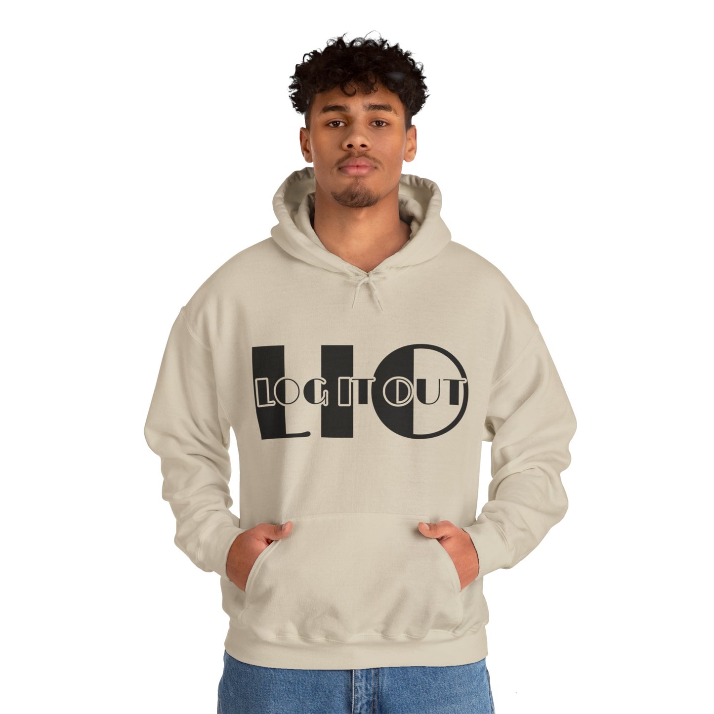 Log it out Unisex Heavy Blend™ Hooded Sweatshirt