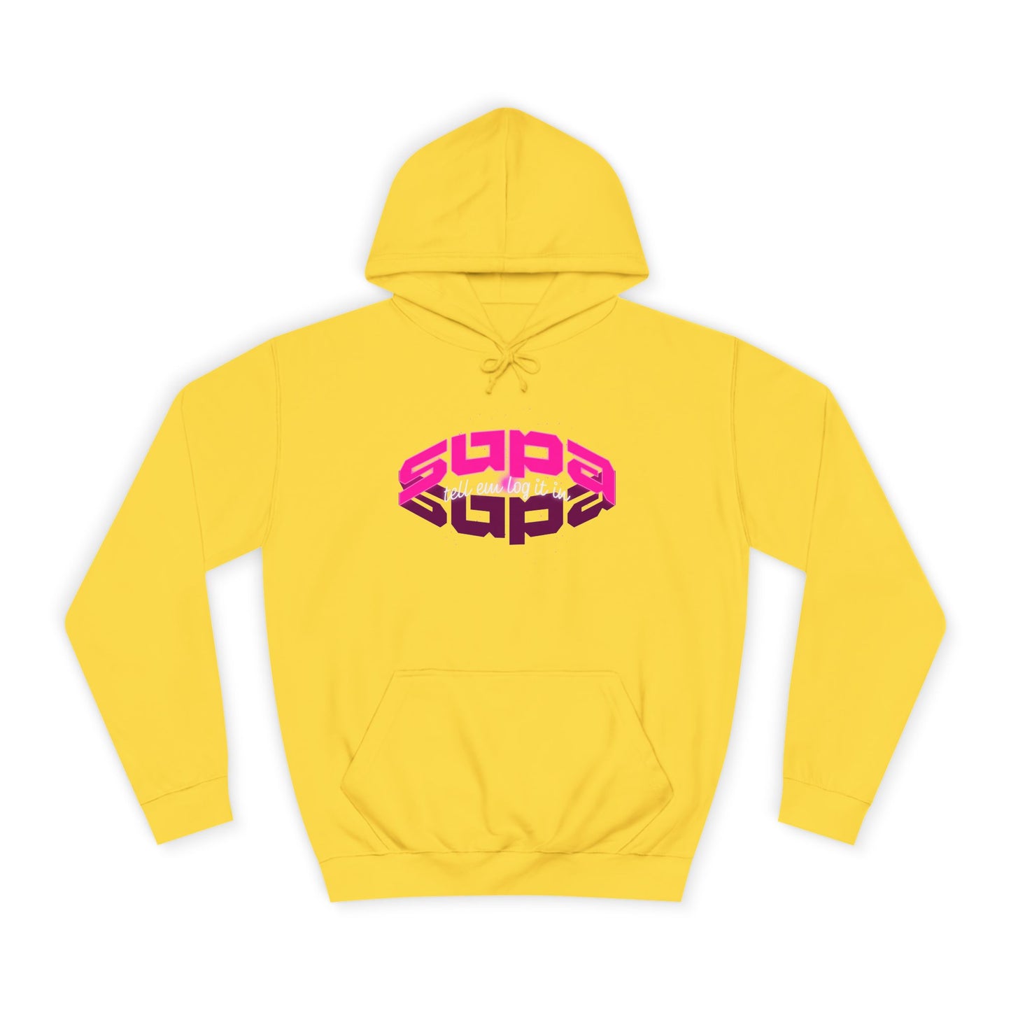 Stylish Trendy Hoodie with 'Supa' Design, Unisex Casual wear for Everyone, Perfect for Everyday Life, Gift, Bright hoodie