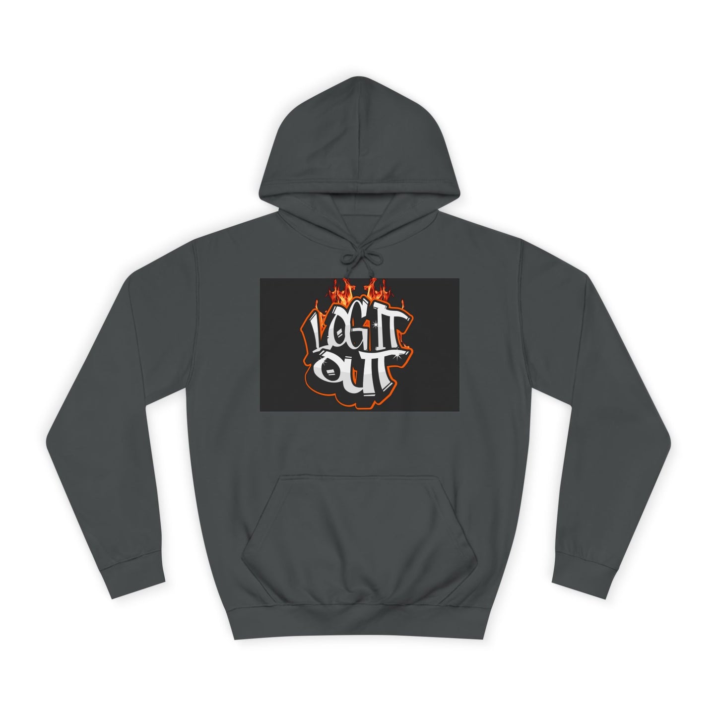 Stylish Unisex Hoodie with 'Log It Out' Design, Cozy Wear, Trendy Streetwear, Perfect for Parties