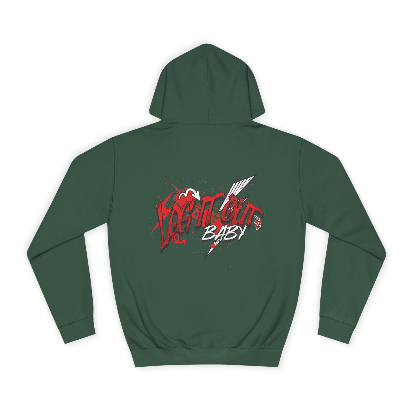 Trendy Log it out Hoodie, Graphic Sweatshirt, Unisex Casual Wear, Stylish Streetwear, Great for Gift Giving