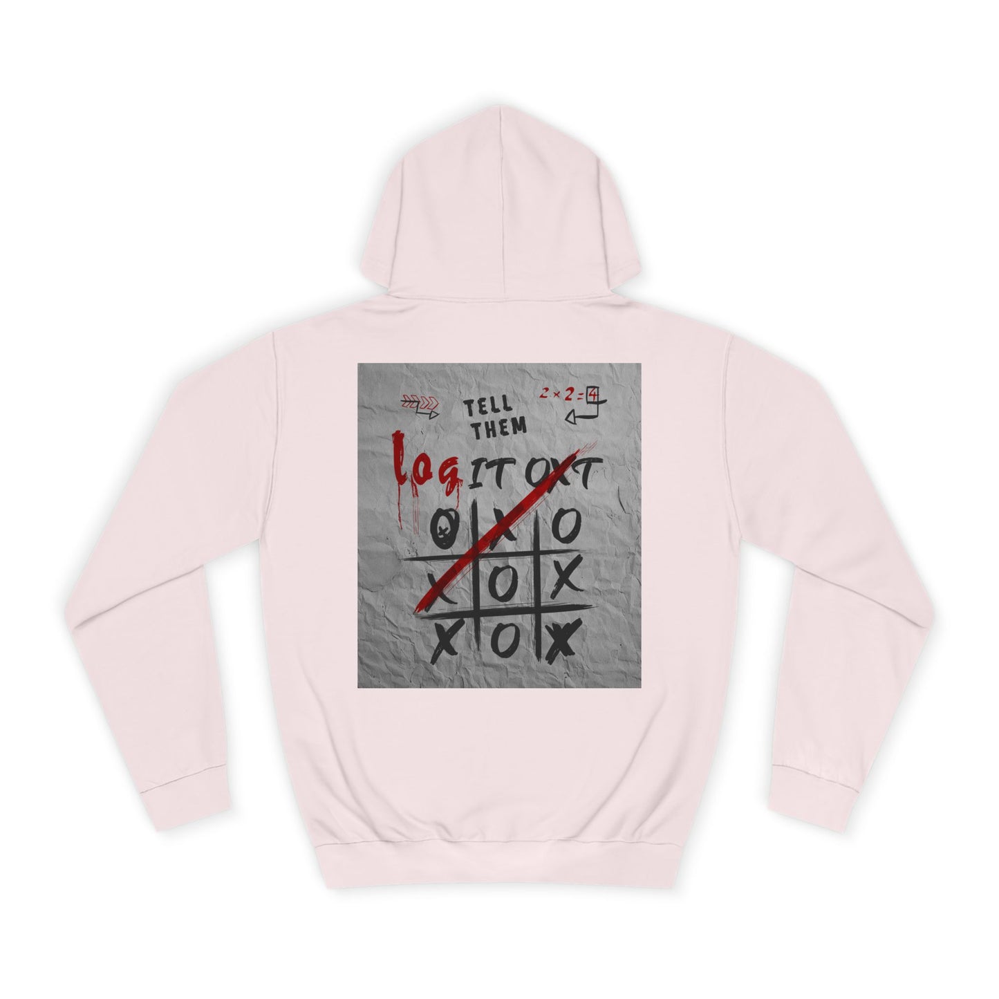 Unisex Log it out Hoodie with Graffiti Design - Trendy Sweatshirt, Custom Gear, Casual Wear, Gift for Cozy Layering