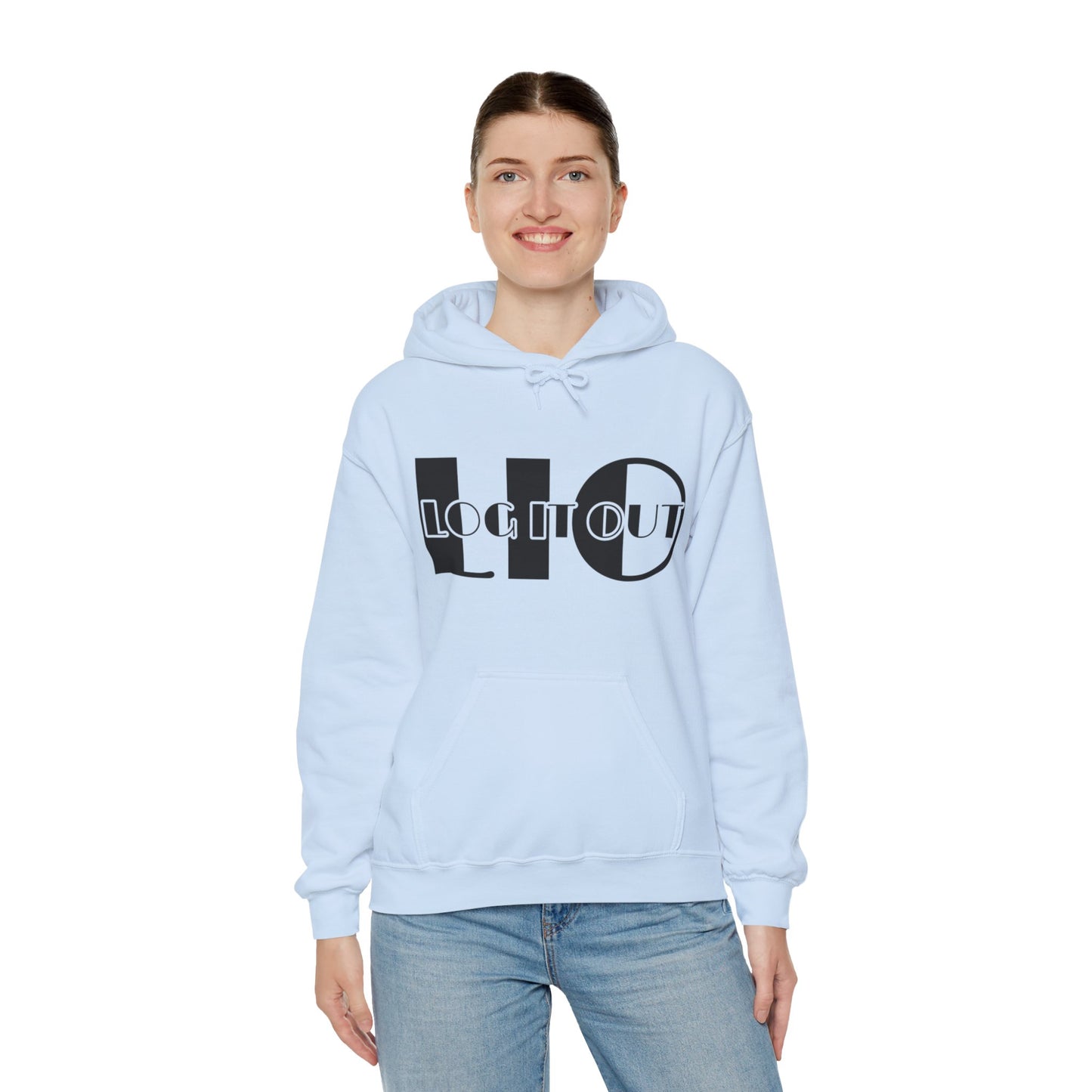 Log it out Unisex Heavy Blend™ Hooded Sweatshirt