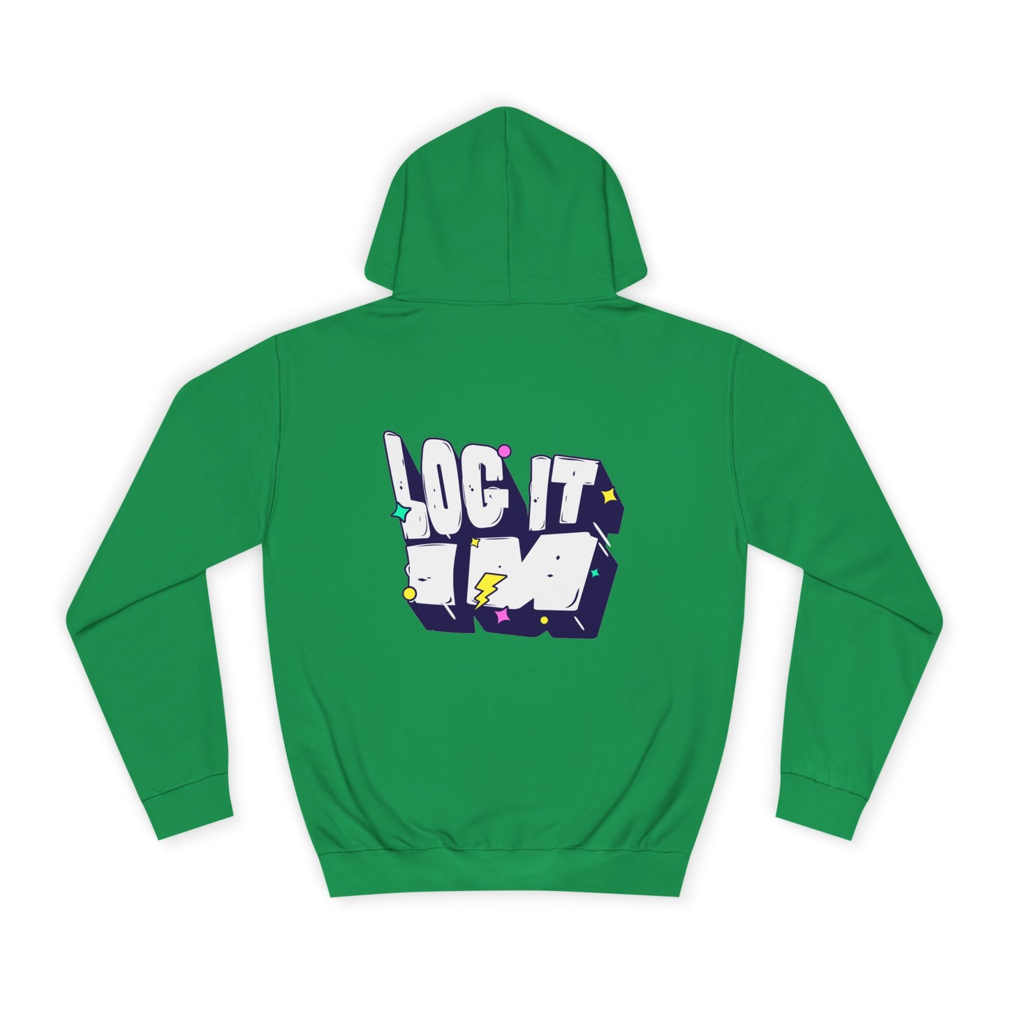 Vibrant Unisex LOG IT IN Hoodie, Trendy Streetwear, Apparel, Unique Gift, Casual Everyday Wear