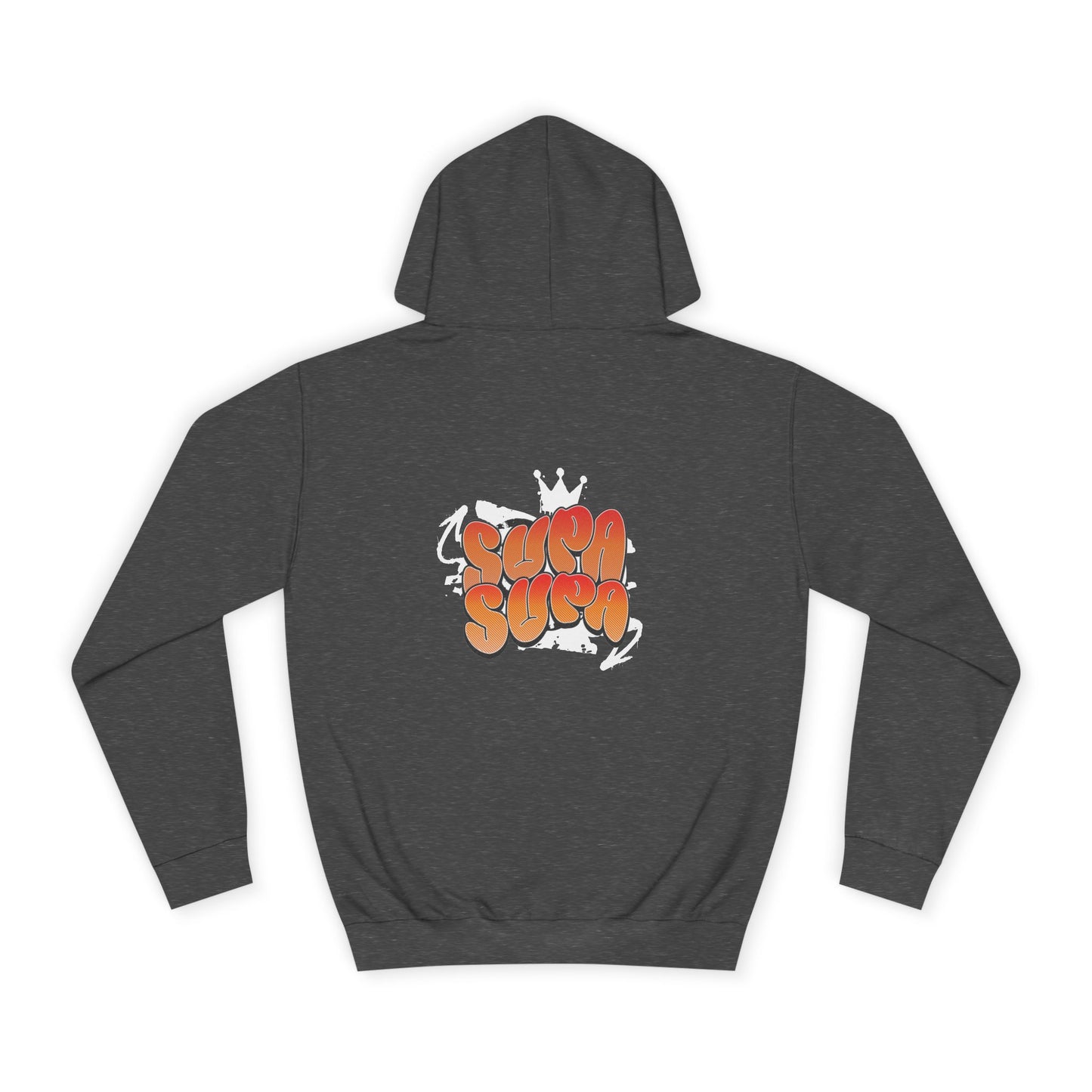 Unisex Hoodie with Retro 'Supa Supa' Design