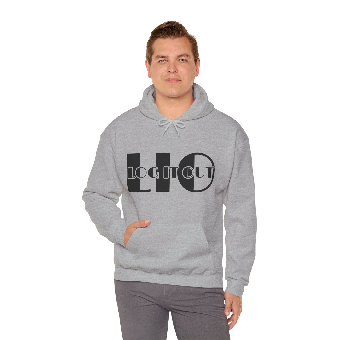 Log it out Unisex Heavy Blend™ Hooded Sweatshirt