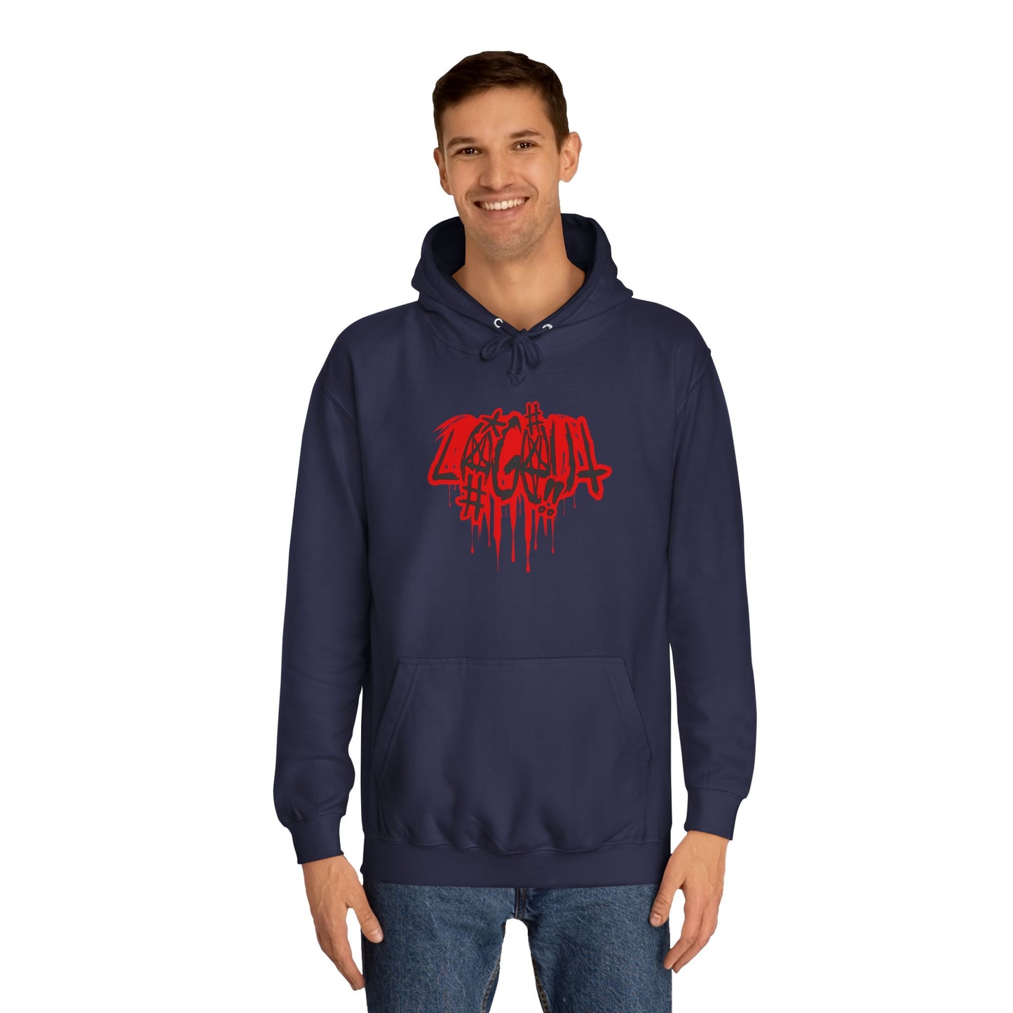 Bold Graffiti log out Hoodie, Unisex Streetwear, Comfortable Casual Wear,