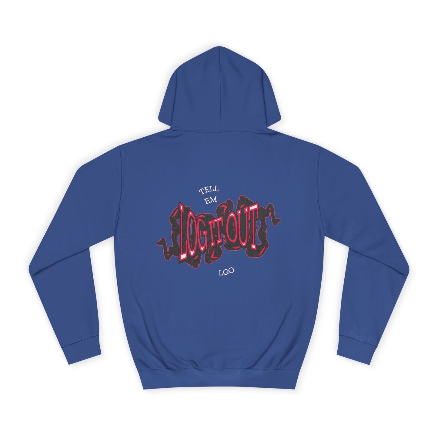 Unisex Hoodie with 'Log it Out' Design, Cozy Sweatshirt,Trendy Apparel, Gift, Lounge Wear, Trendy Hoodie