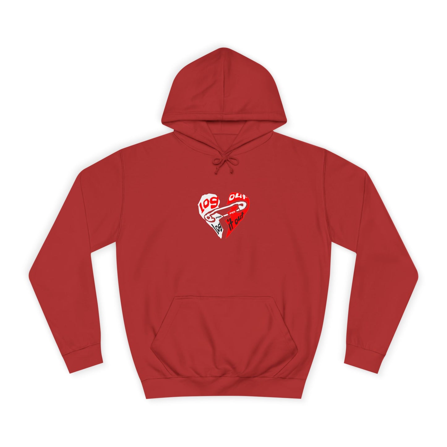 Unisex Log it out Hoodie with Heart Design | Comfortable Sweatshirt for Any One| Perfect for Events, Gifts
