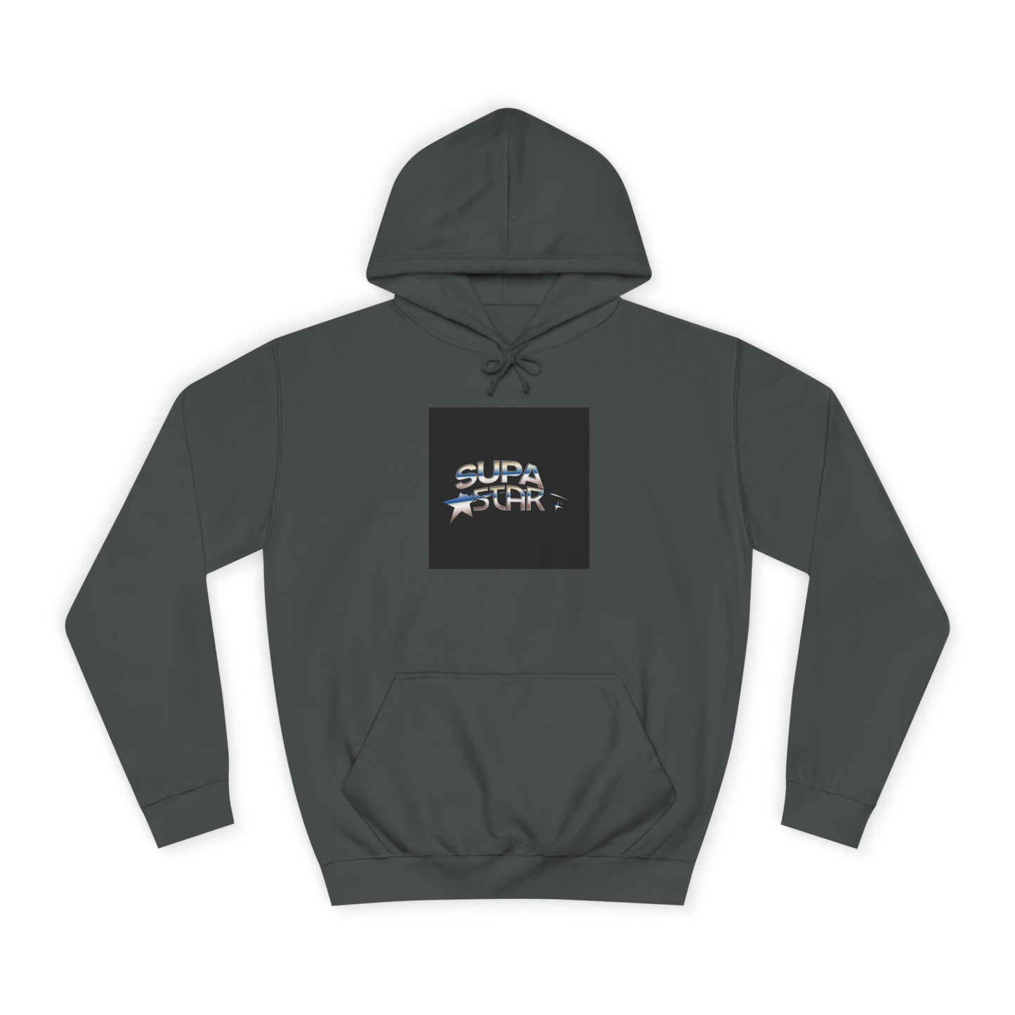 Supa Star Unisex Hoodie | Trendy Custom Apparel, Casual Wear, Star Graphic Hoodie, Adjustable Hooded Sweatshirt, Gift