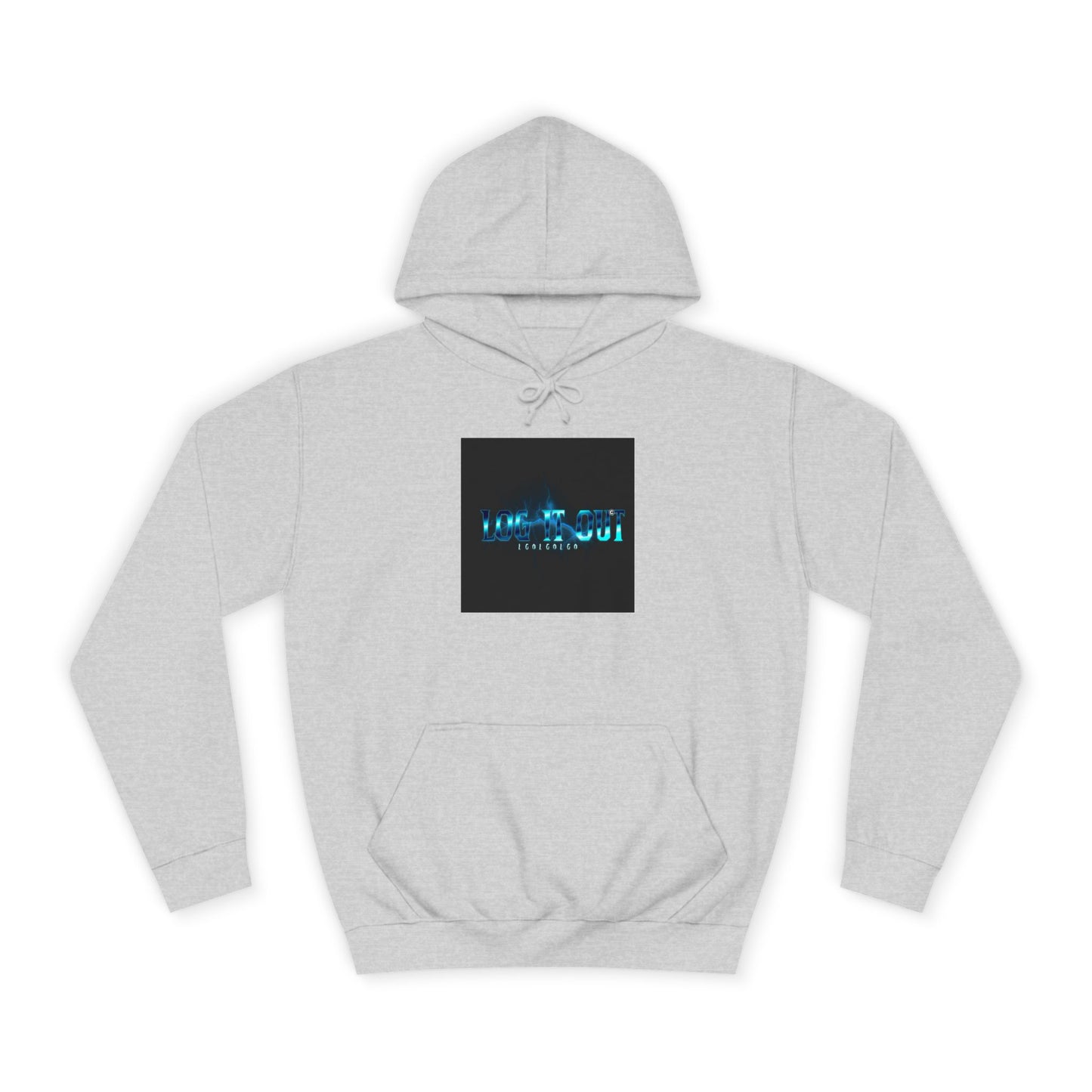 Unisex Log it out Hoodie with Digital Glow Design - Perfect for Gifts, Casual Wear,Events, Graphic Sweatshirt