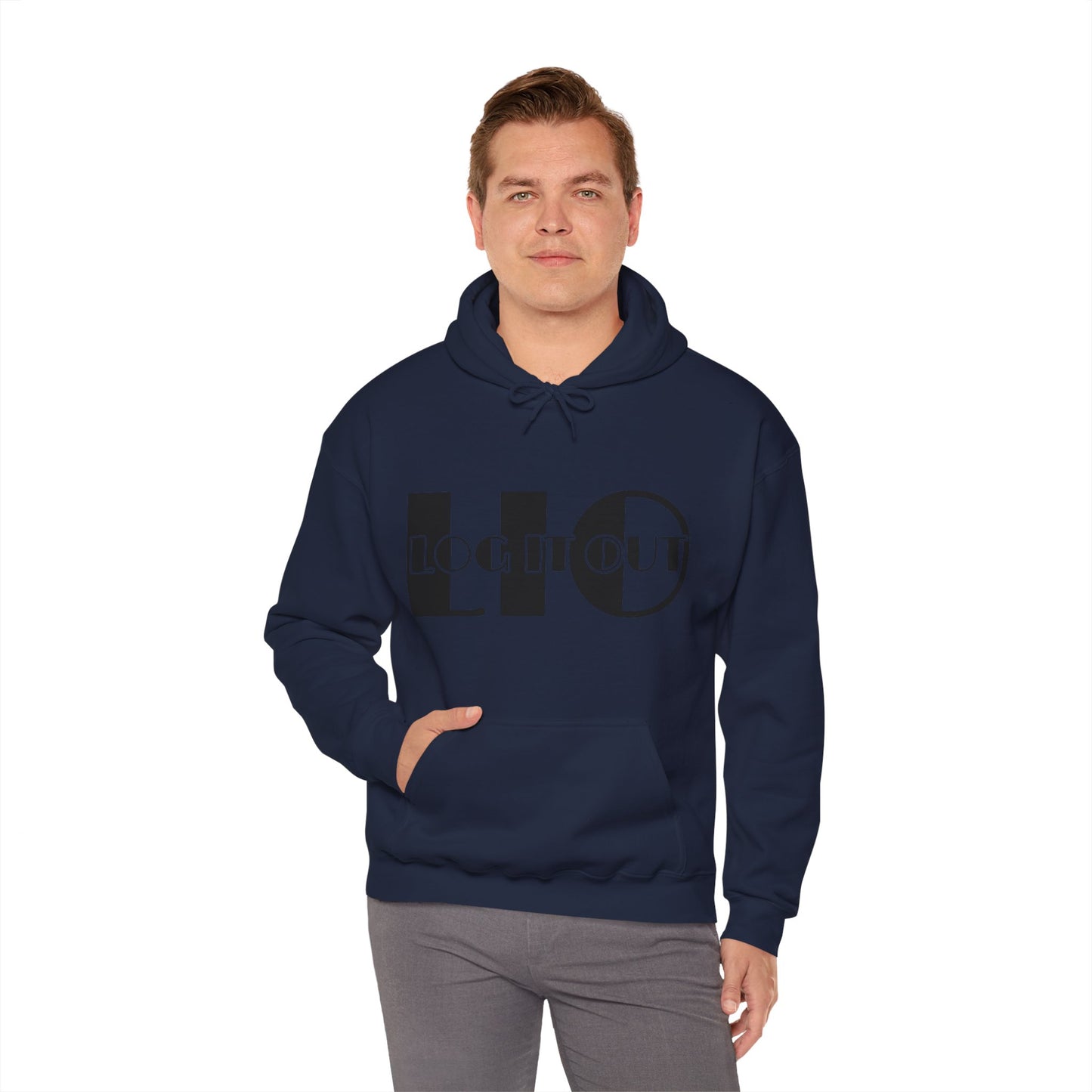 Log it out Unisex Heavy Blend™ Hooded Sweatshirt