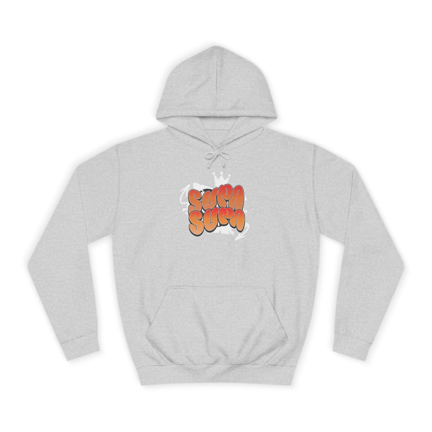 Unisex Hoodie with Retro 'Supa Supa' Design
