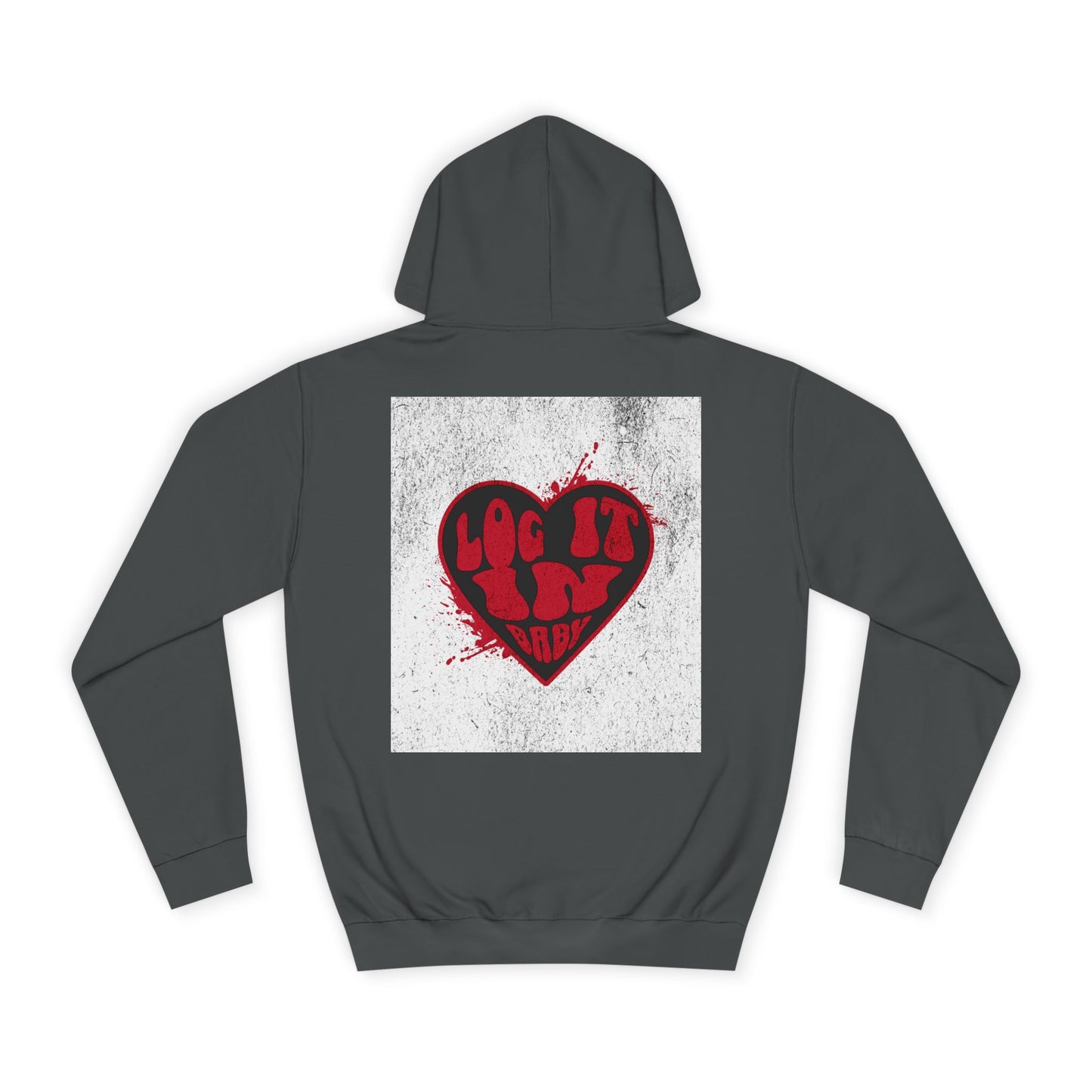 Unisex Hoodie with Heart Design, Cozy Sweatshirt for Students, Perfect, Gift for Friends, Campus