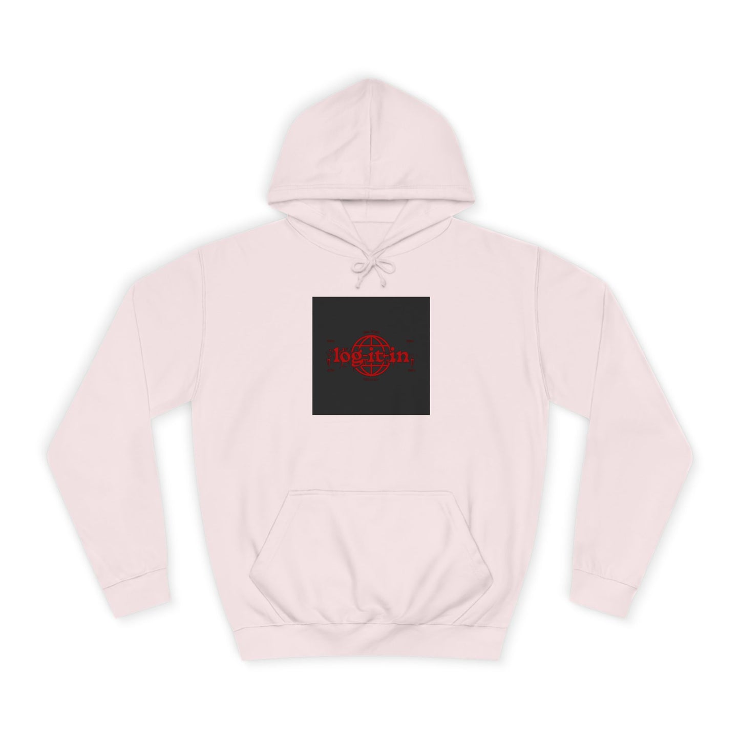Unisex Log it in Hoodie with Bold Graphic Design, Custom Apparel, Streetwear, Comfortable Hoody, Trendy Gift