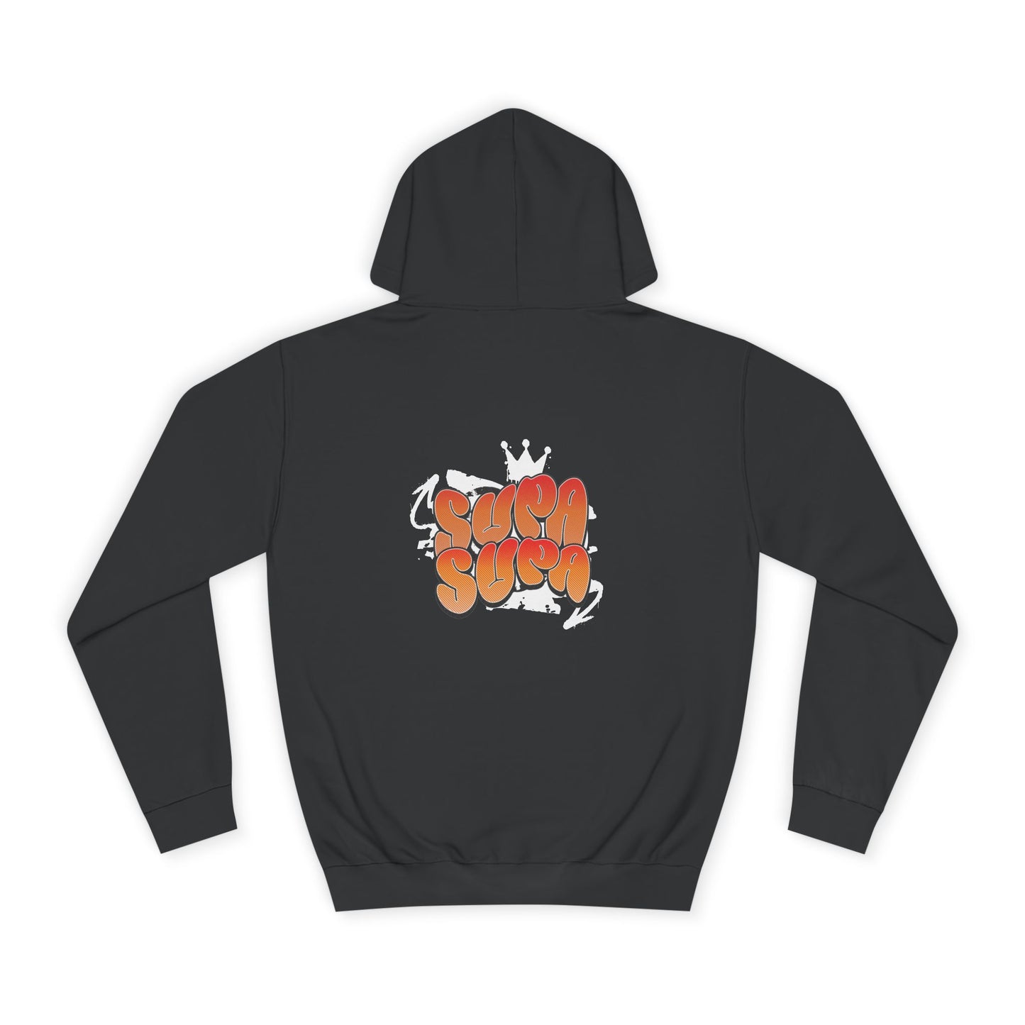 Unisex Hoodie with Retro 'Supa Supa' Design