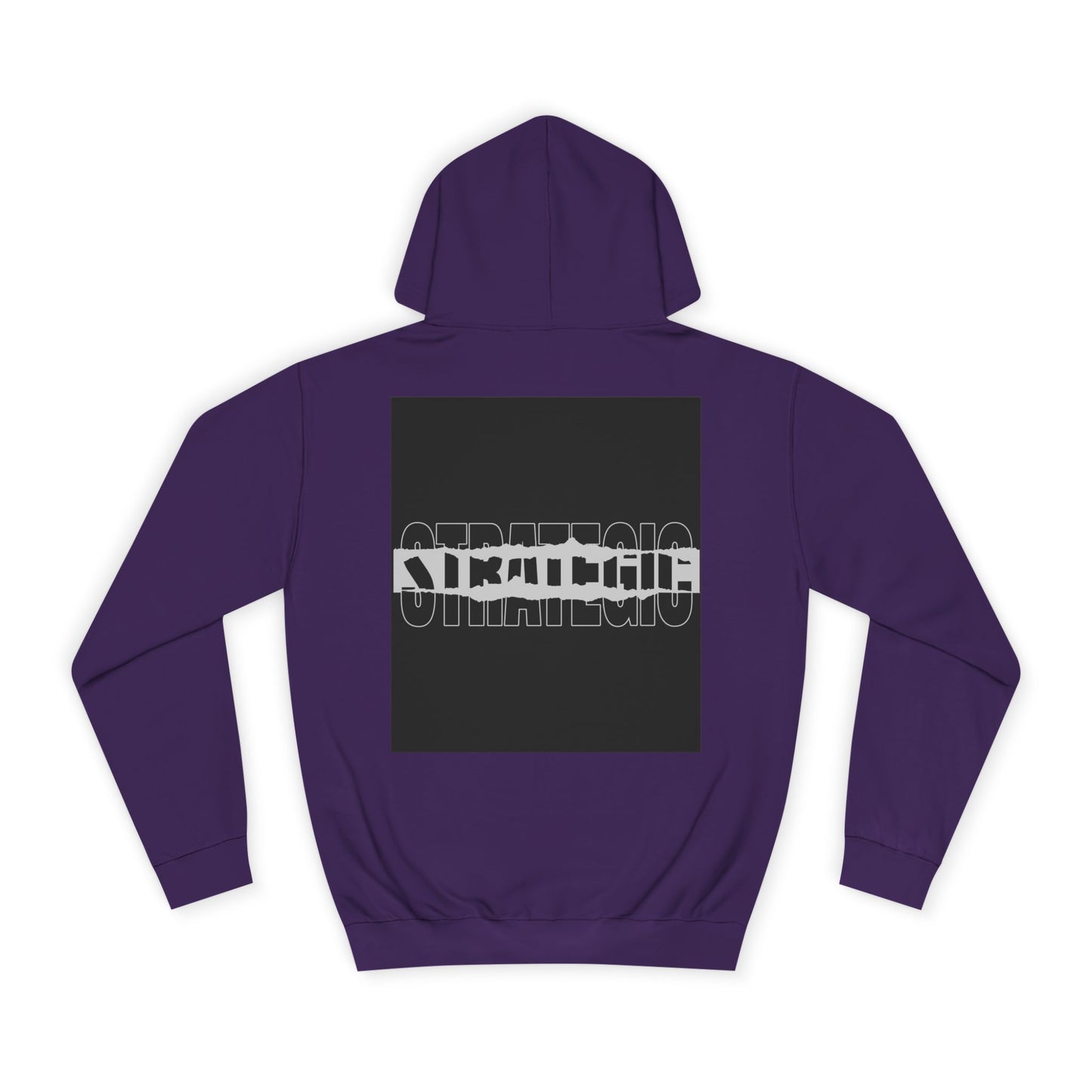 Unisex Hoodie with Strategic Print, Casual Sweatshirt,Gift, Trendy Apparel, Everyday Wear