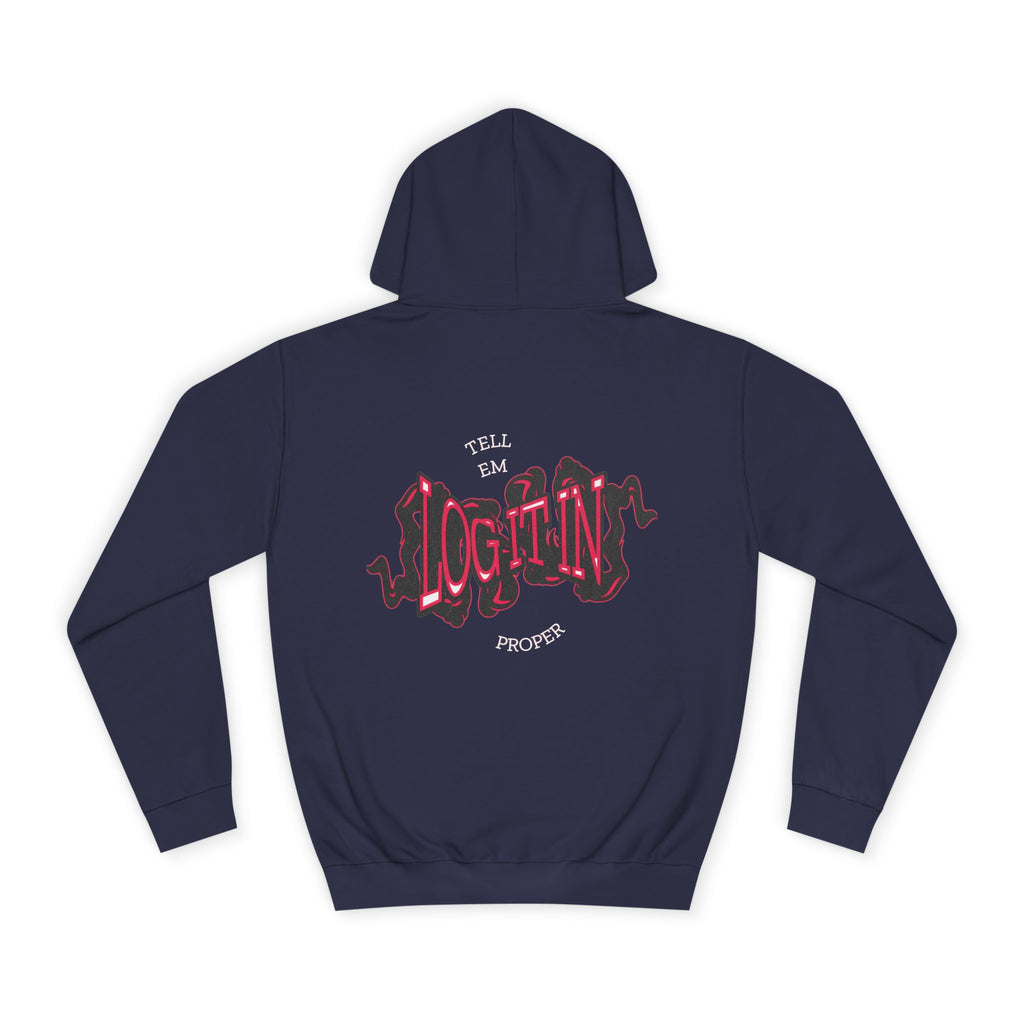 'Log it in'Hoodie for Unisex, Casual Wear, Trendy Apparel, Perfect for Everyday wear, Comfortable Fit