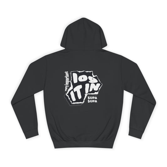 Unisex Log it in Hoodie with Graphic Design, Casual Wear, Trendy Apparel, perfect gift, Streetwear Style