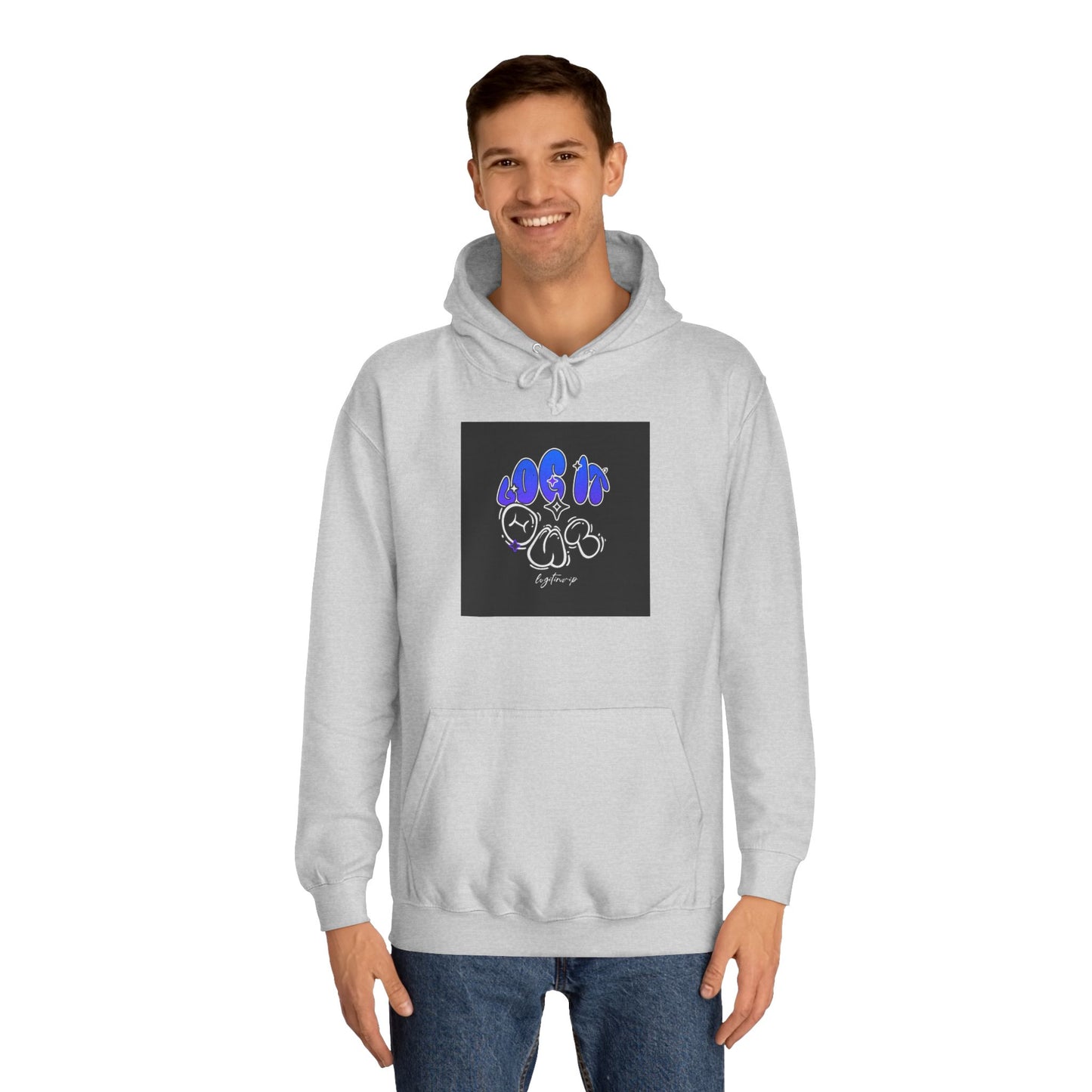 Vibrant Log it out Spirit Hoodie, Unisex Hoodie, Comfortable Sweatshirt, Graphic Hooded Sweatshirt,