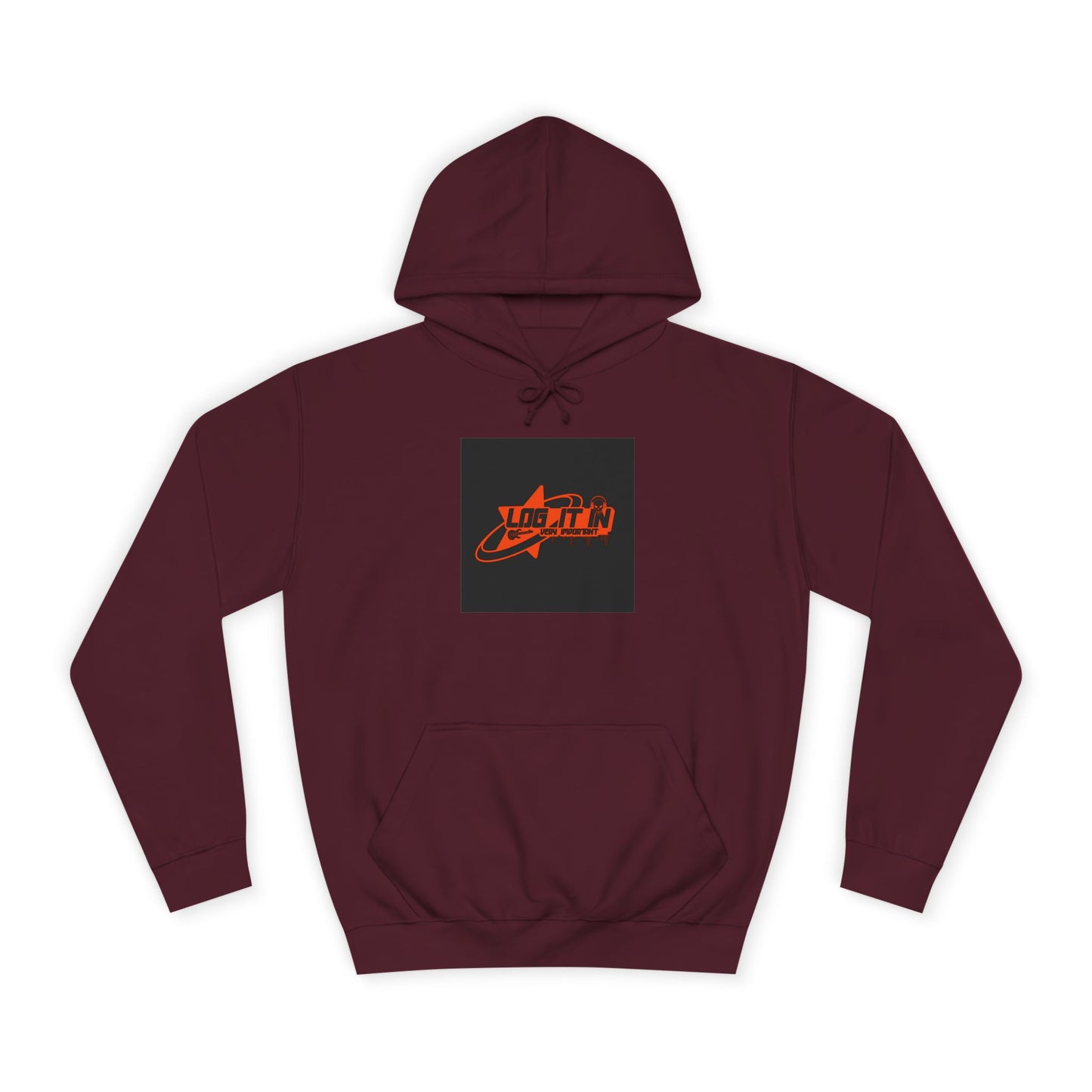 Unisex Log it in Hoodie with Vibrant Retro Design – Perfect for Life, Events, Gift, Relaxed Style, Holiday Wear
