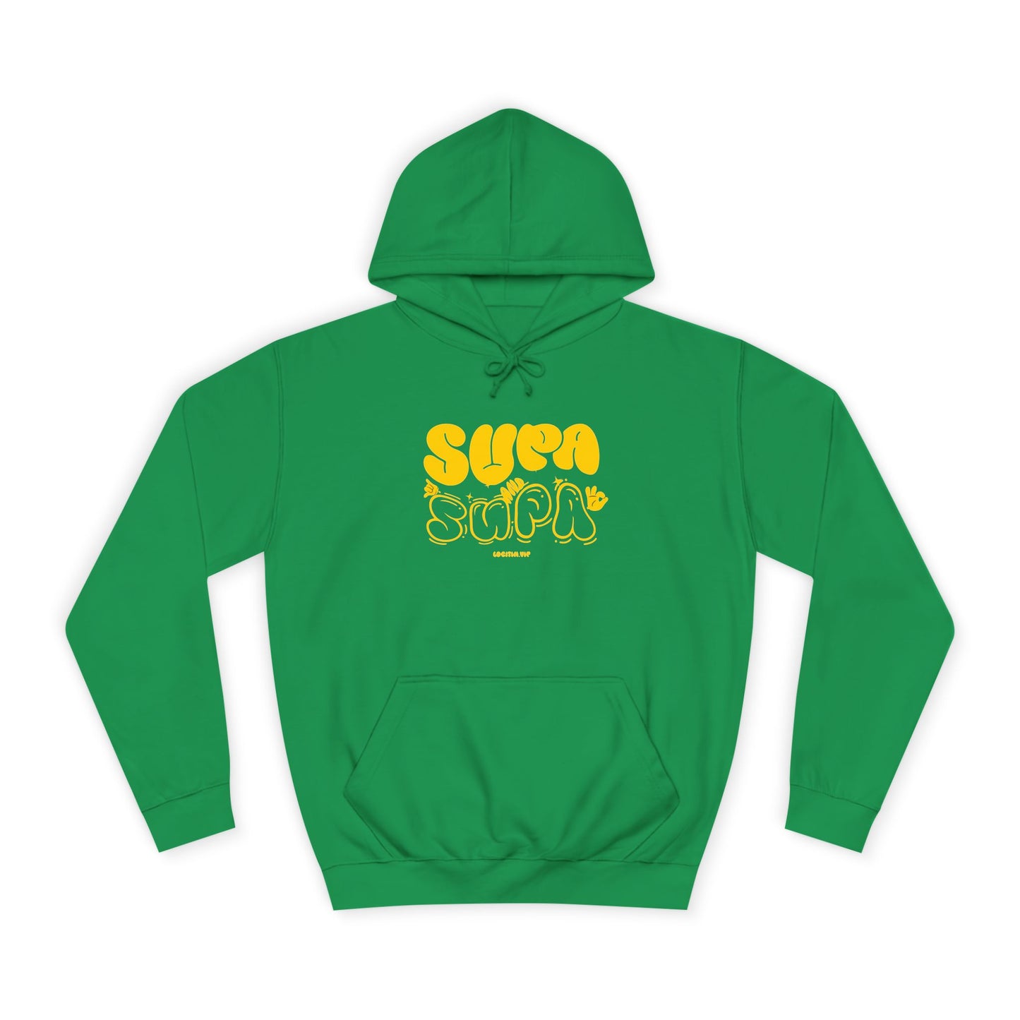 Cheerful Unisex Supa Supa Hoodie - Cozy Streetwear, Campus Style, Trendy Gift, Relaxed Fit, Perfect for Every day