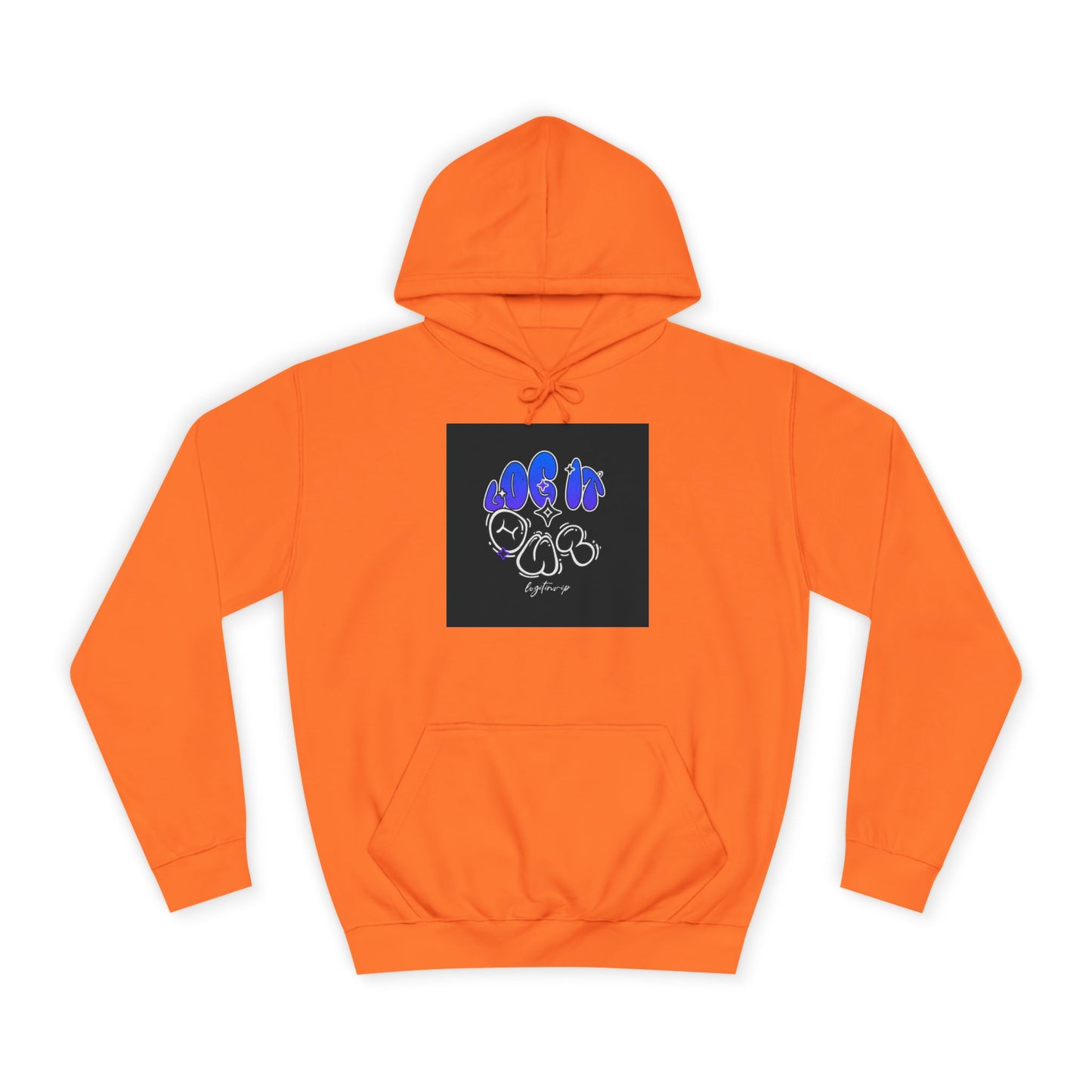 Vibrant Log it out Spirit Hoodie, Unisex Hoodie, Comfortable Sweatshirt, Graphic Hooded Sweatshirt,