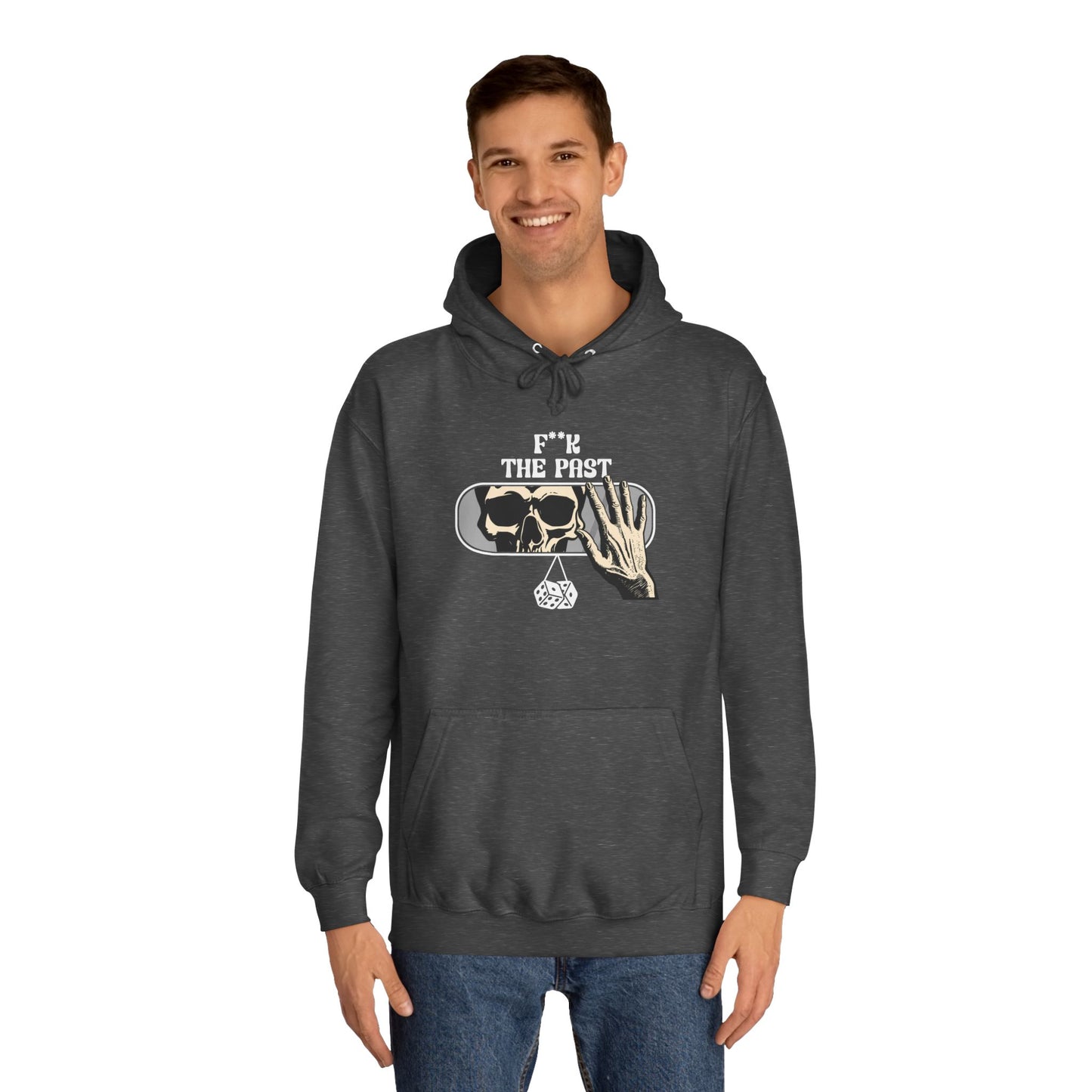Unisex Hoodie with Bold Message - "F*k The Past" - Casual Wear, Gifts for Graduates, Unique Streetwear, Motivational Apparel