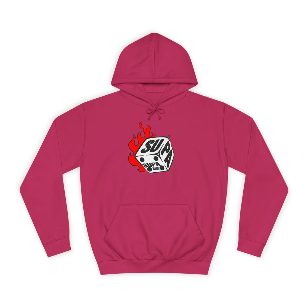 Cool Fire Graphic Unisex SUPA Hoodie, Apparel, Streetwear, Casual Wear, Unique Hooded Sweatshirt