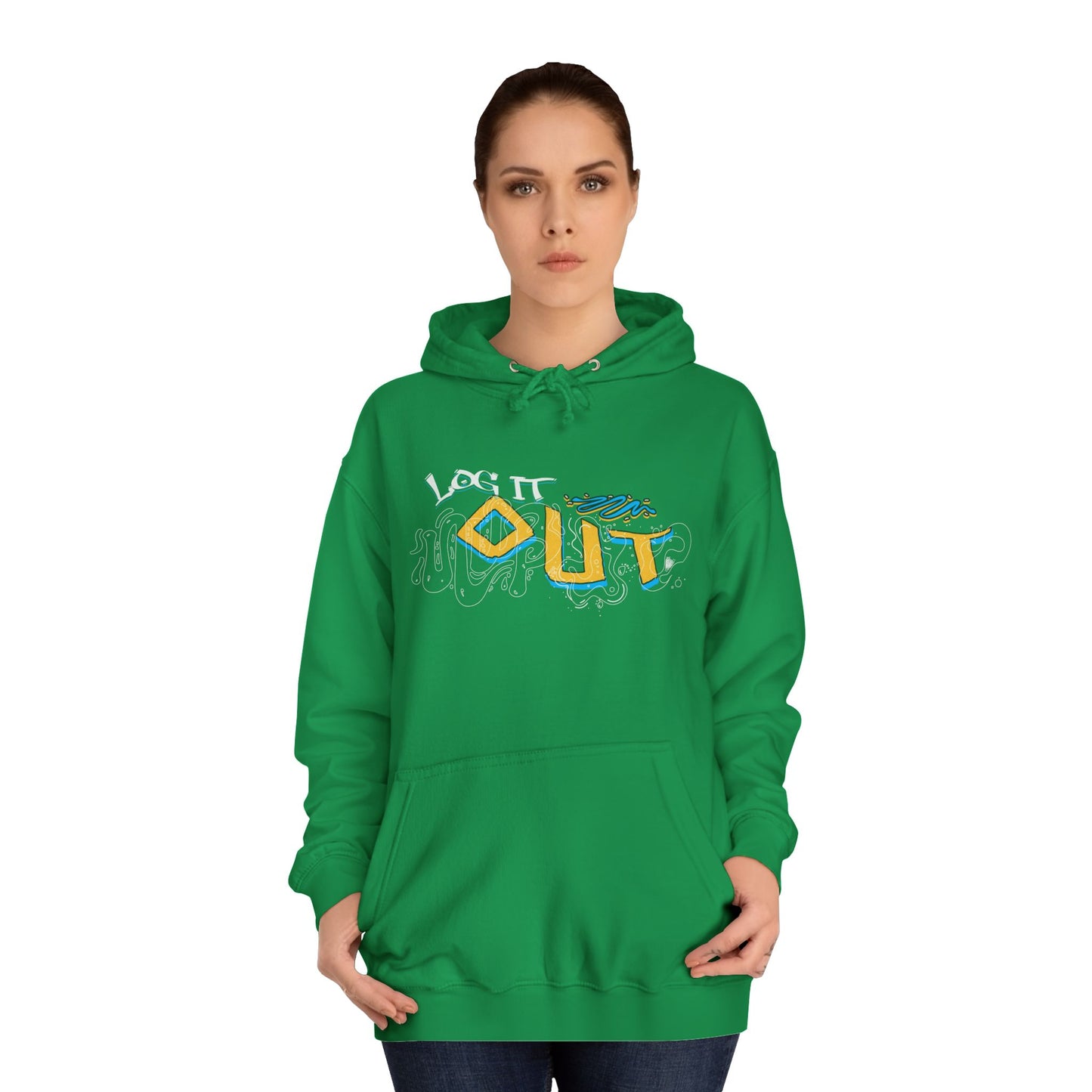 Unisex Log it out Hoodie - Stylish Casual wear, Perfect Gifts, Days Out, Summer Events, Coziness & Trendy Vibes