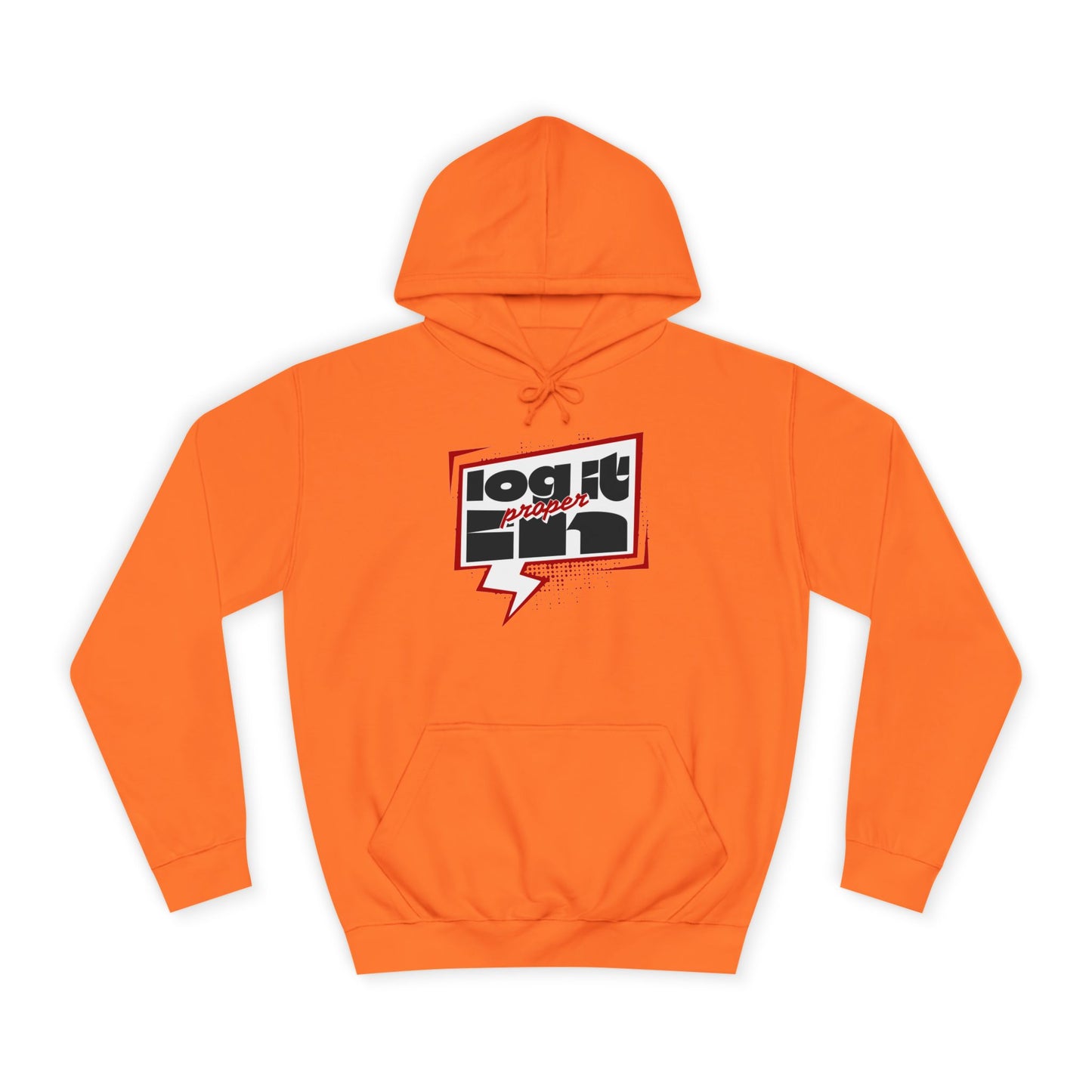 Unisex Log it in Hoodie - Casual Streetwear, College Apparel, Gift, Comfortable Hoodie, Unique Graphic Sweatshirt