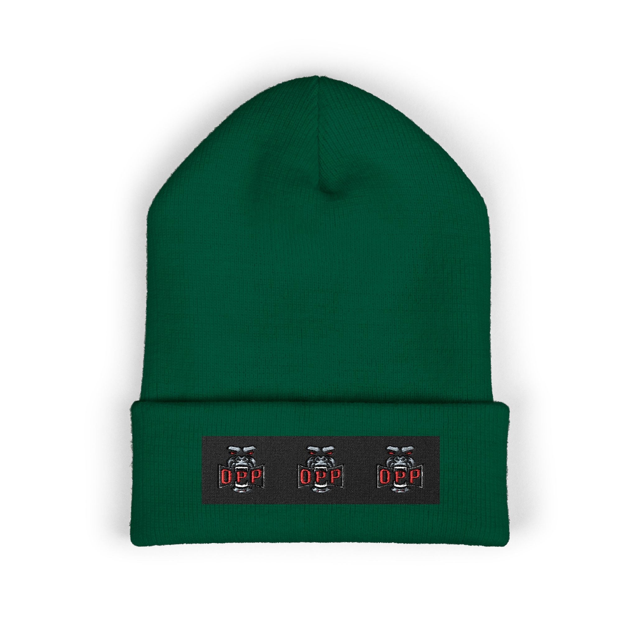 Embroidered OPP Cuffed Beanie — Musician Winter Hat