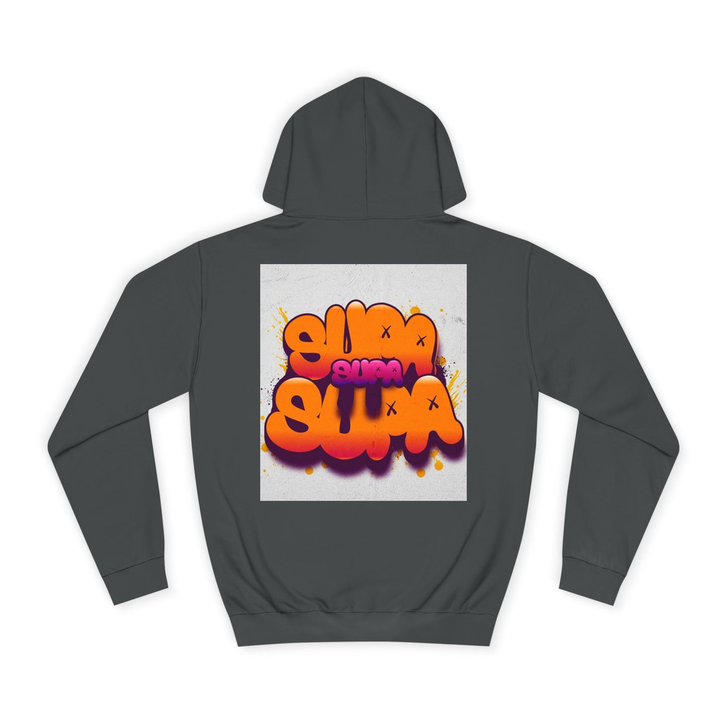 Vibrant Unisex Supa Supa Hoodie with Graffiti Design, Streetwear, Casual Wear, Gift, Fall Fashion, Trendy Spirit