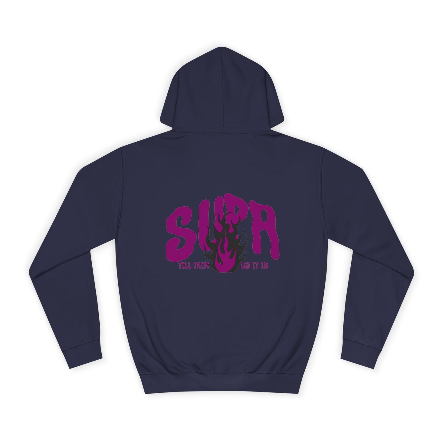 Trendy Unisex SUPA Hoodie with Unique Flame Design - Perfect for Any One, Casual Wear, Gifts, Streetwear, or Events