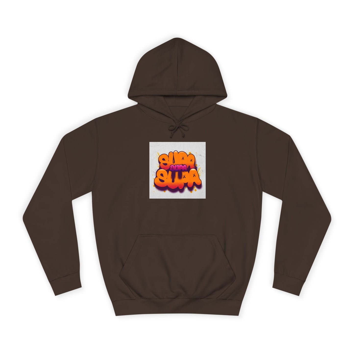 Vibrant Unisex Supa Supa Hoodie with Graffiti Design, Streetwear, Casual Wear, Gift, Fall Fashion, Trendy Spirit