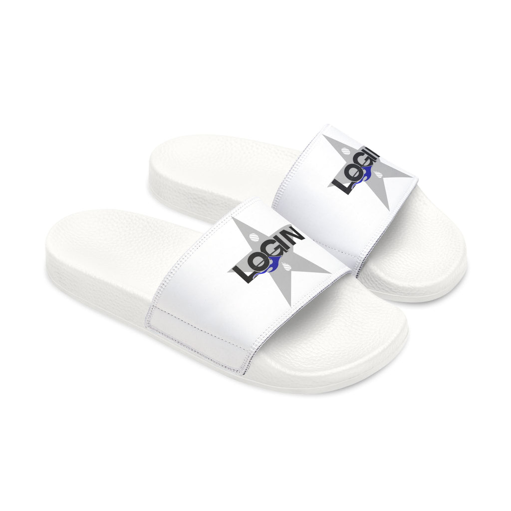 Men's Login Slide Sandals — Removable Strap Casual Pool & Beach Slides
