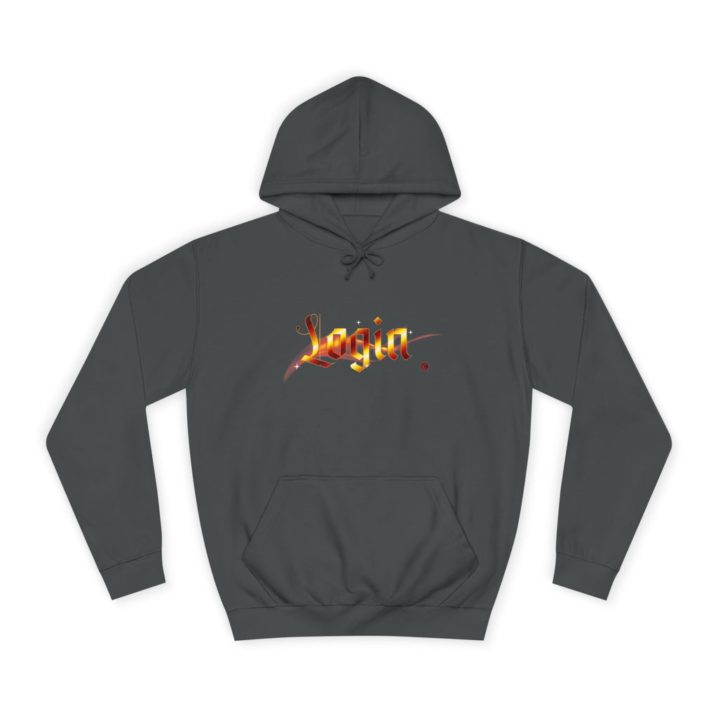 Aesthetic 'Login' Unisex Hoodie, Cozy Trendy Wear, Gift for Any One, Warm Casual Style, Trendy Hoodie