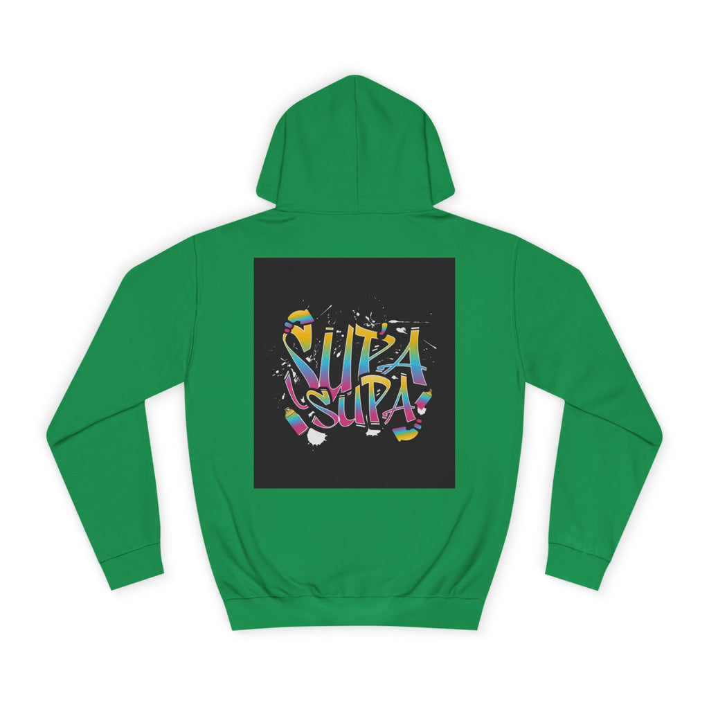 Colorful Unisex Supa Supa Hoodie, Casual Sweatshirt, Vibrant Apparel, Streetwear Hoodie