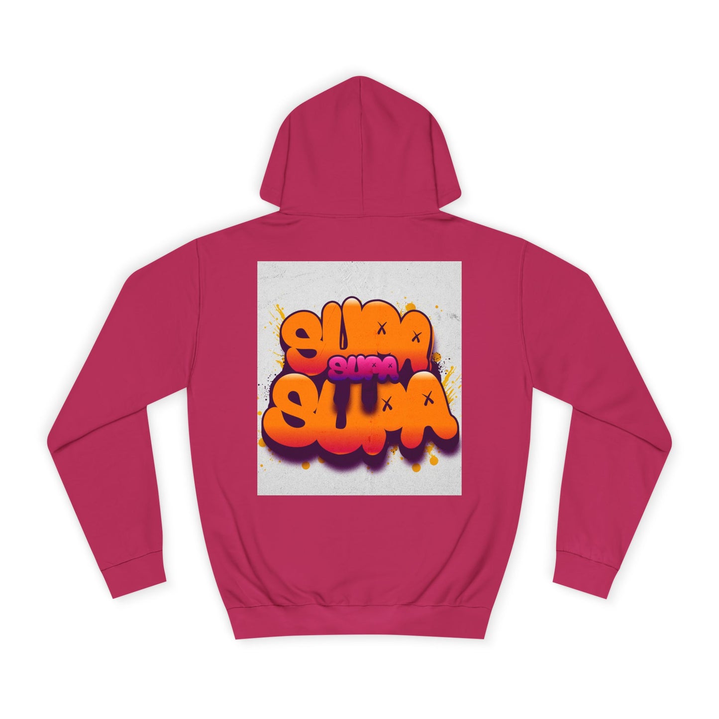 Vibrant Unisex Supa Supa Hoodie with Graffiti Design, Streetwear, Casual Wear, Gift, Fall Fashion, Trendy Spirit