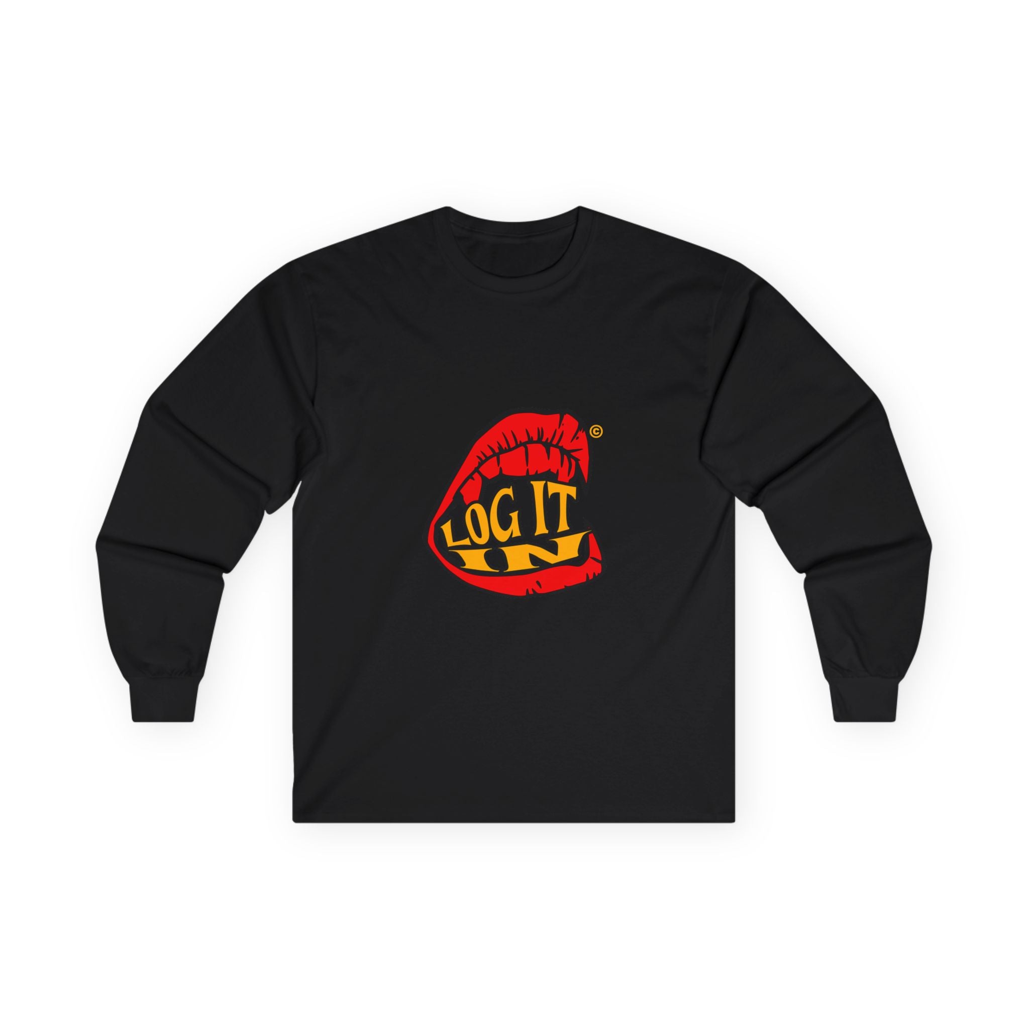 "Log It in" Graphic Long Sleeve Tee