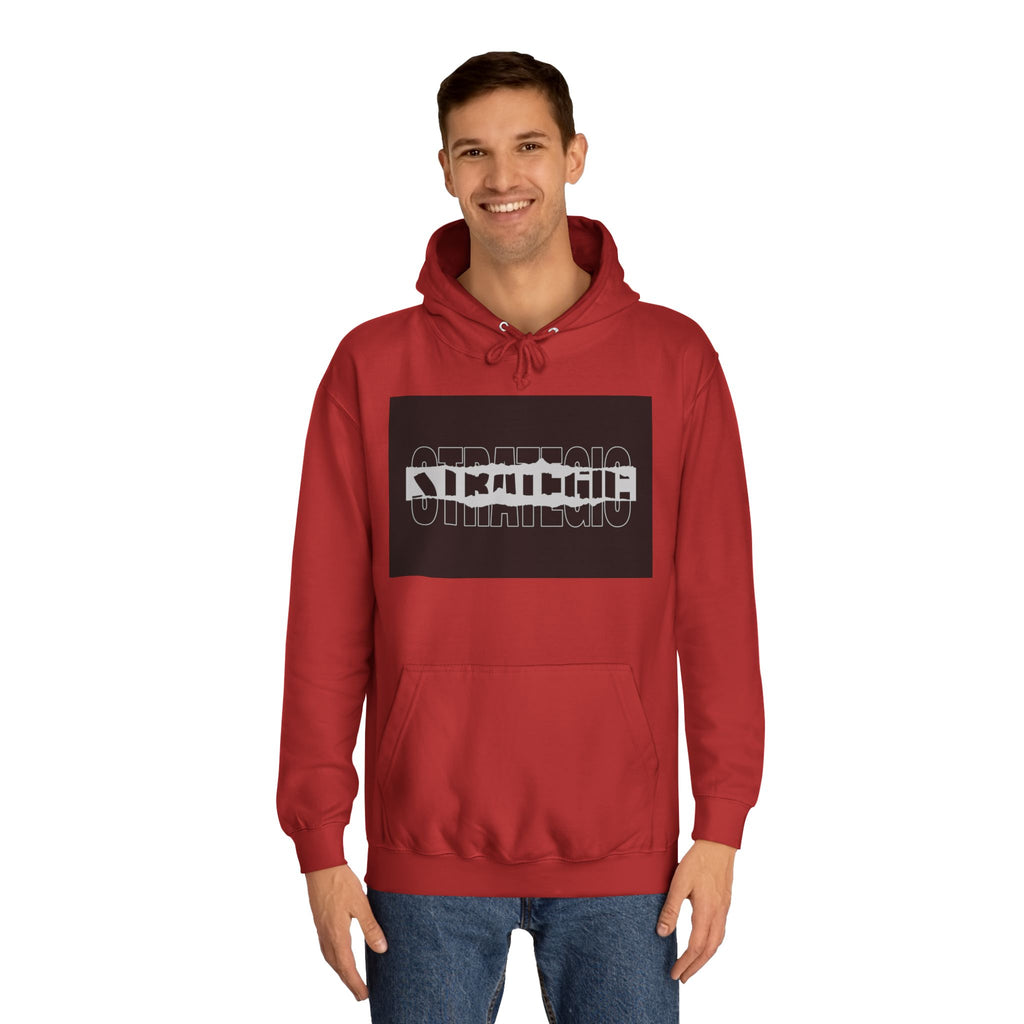 Unisex Hoodie with Strategic Print, Casual Sweatshirt,Gift, Trendy Apparel, Everyday Wear