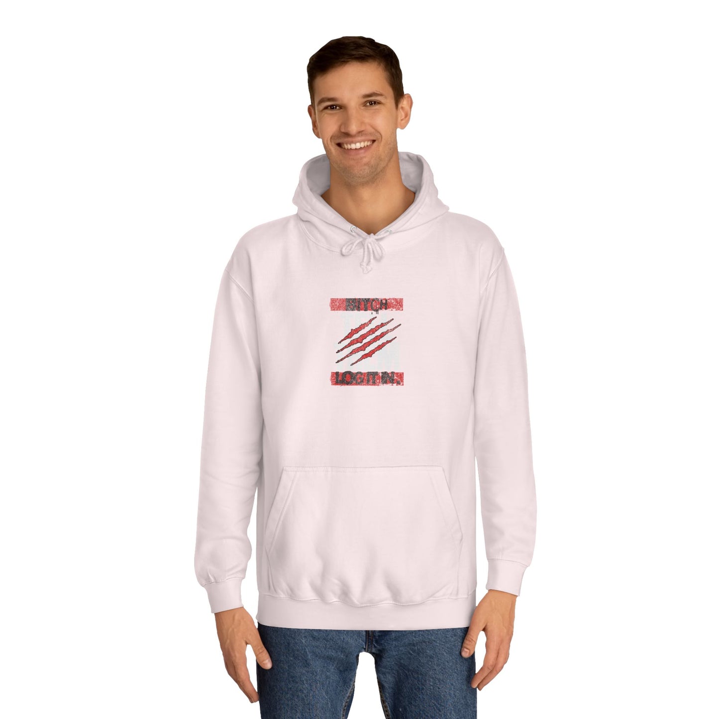 Unisex 'TELL THEM LOG IT IN' Hoodie with Graphic Design, Cozy Sweatshirt, Trendy Apparel,Gift, Casual Wear, Perfect for Trendy Life