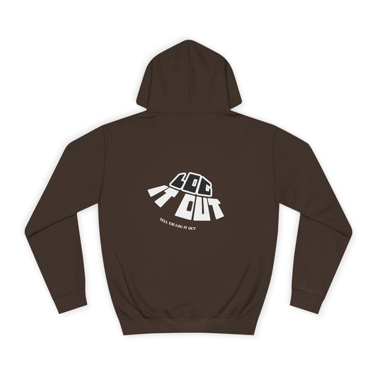 Unisex Hoodie - 'Log It Out', Casual Wear, trendy Apparel, unisex gift, Cozy Sweatshirt