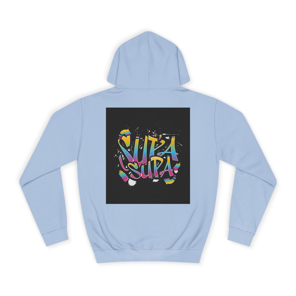 Colorful Unisex Supa Supa Hoodie, Casual Sweatshirt, Vibrant Apparel, Streetwear Hoodie