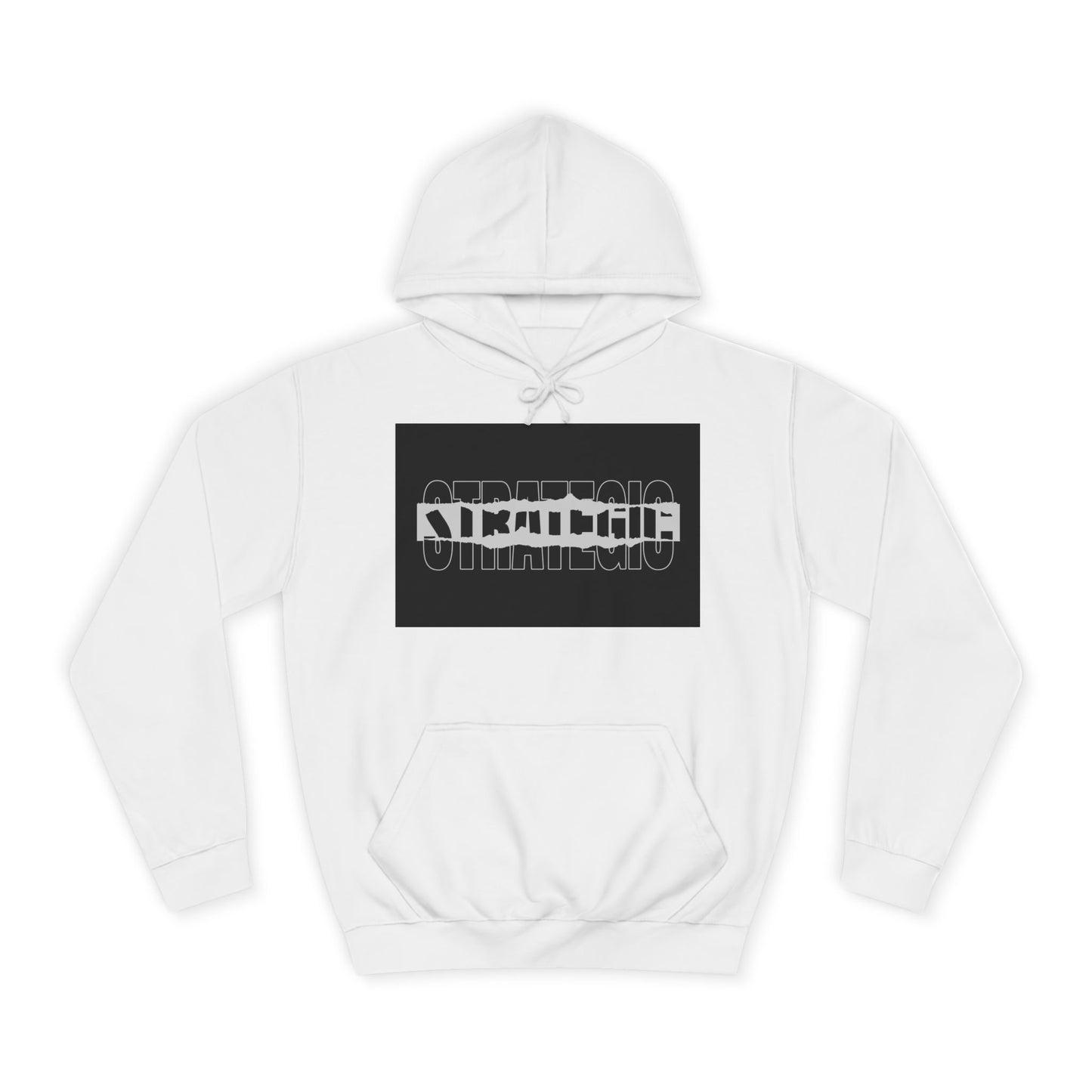 Unisex Hoodie with Strategic Print, Casual Sweatshirt,Gift, Trendy Apparel, Everyday Wear