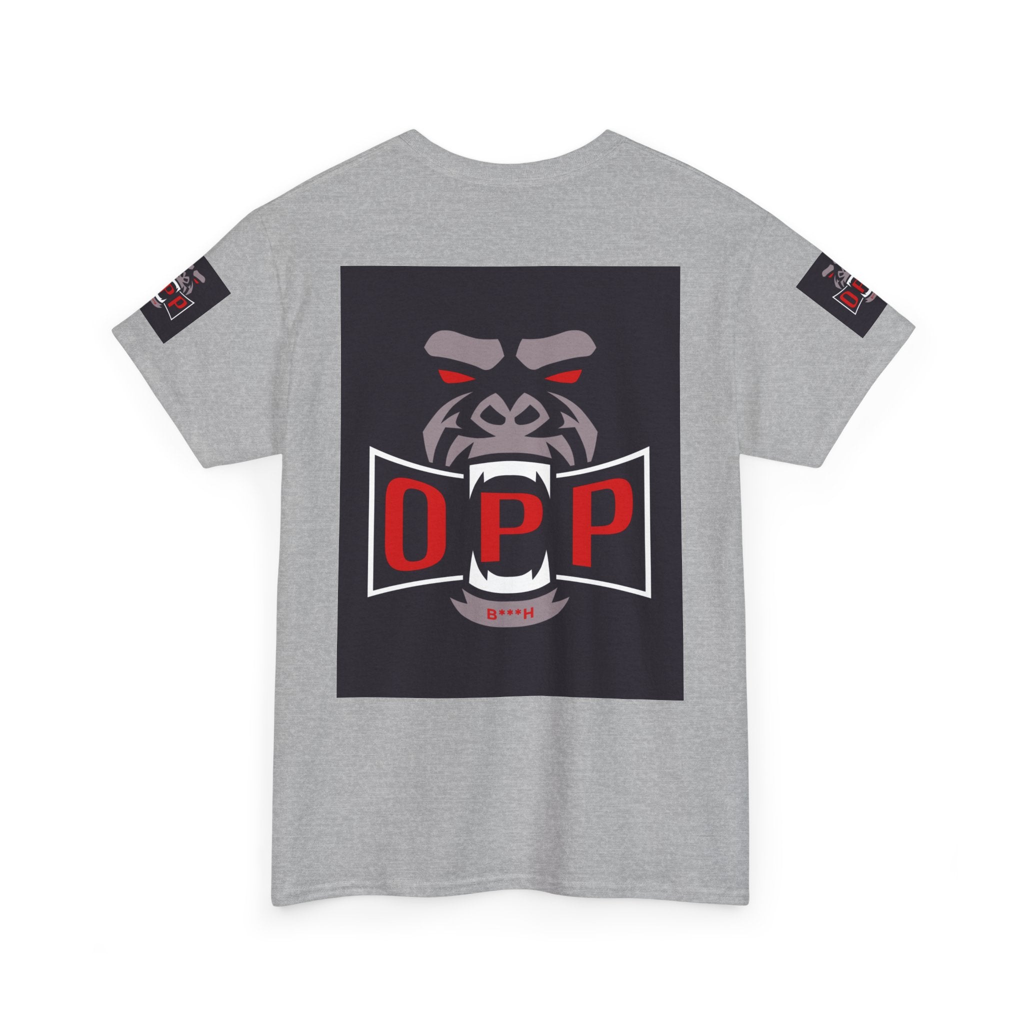 Gorilla OPP Graphic Tee — Bold Red & Black Urban Streetwear Shirt