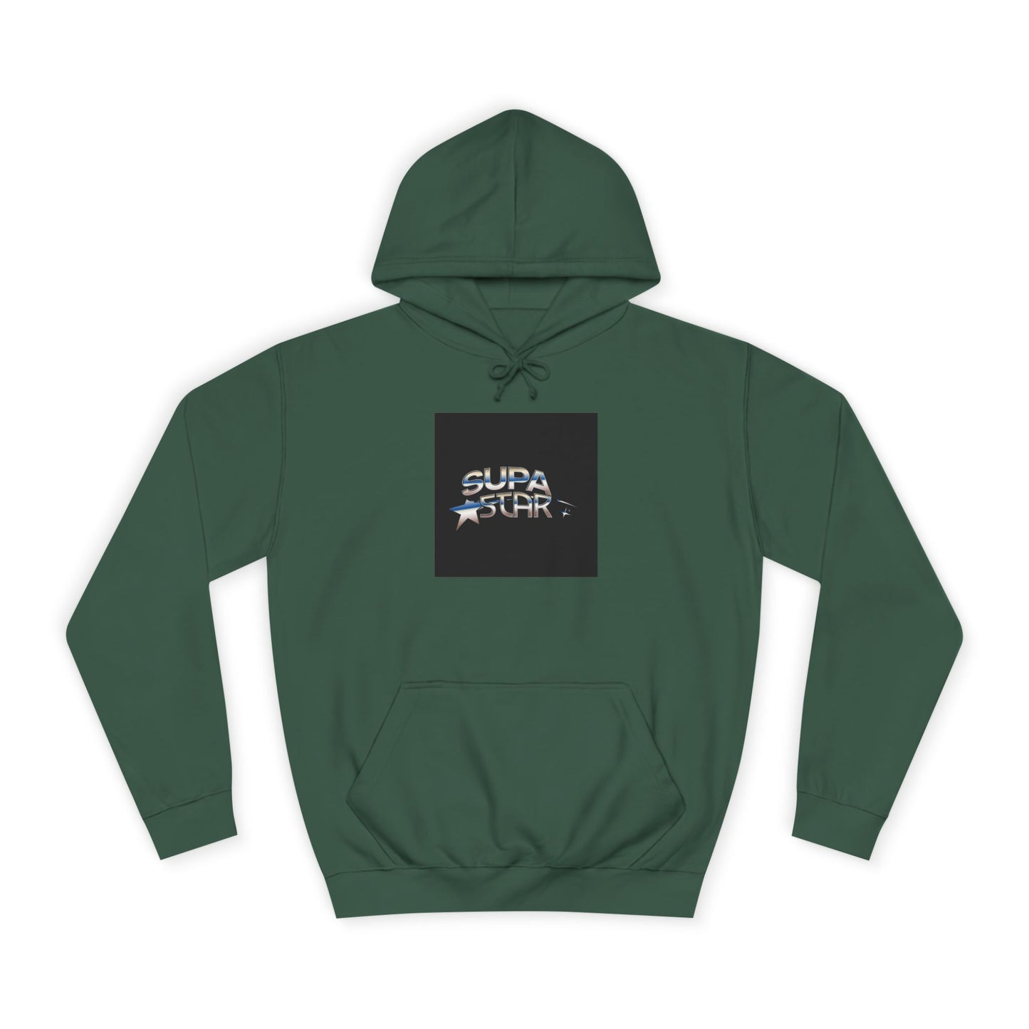 Supa Star Unisex Hoodie | Trendy Custom Apparel, Casual Wear, Star Graphic Hoodie, Adjustable Hooded Sweatshirt, Gift