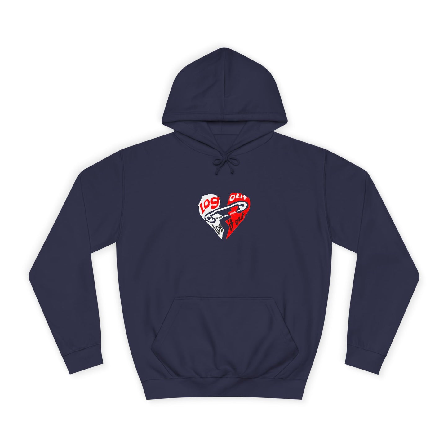 Unisex Log it out Hoodie with Heart Design | Comfortable Sweatshirt for Any One| Perfect for Events, Gifts