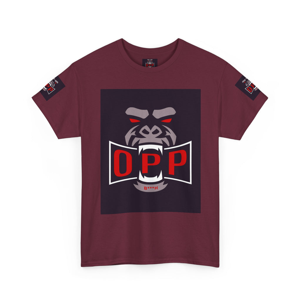 Gorilla OPP Graphic Tee — Bold Red & Black Urban Streetwear Shirt