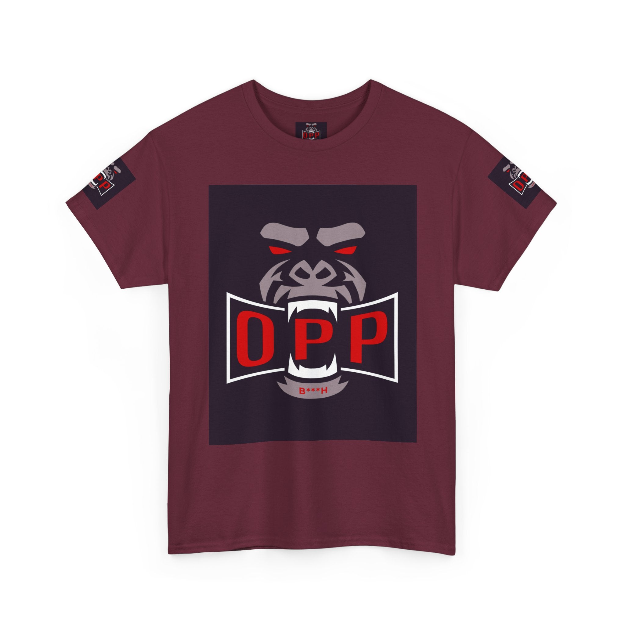 Gorilla OPP Graphic Tee — Bold Red & Black Urban Streetwear Shirt